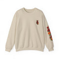 Day of the Dead Skull Crewneck Sweatshirt — Floral Sugar Skull Backprint