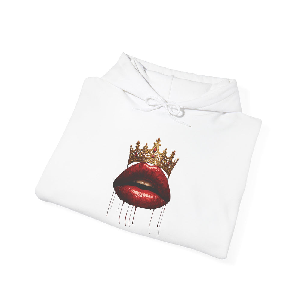 Crowned Lips Graphic Hooded Sweatshirt