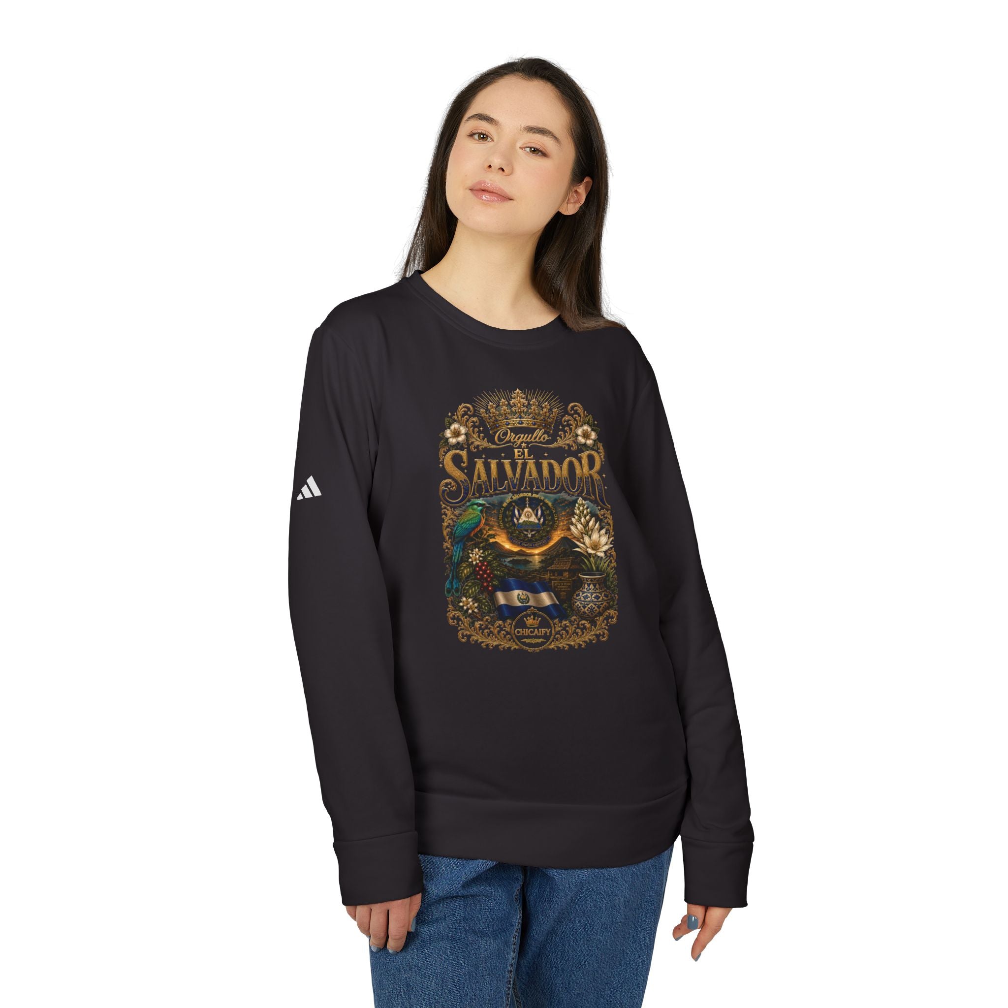 Corazon de Volcanes / El Salvador Heritage  Adidas Crewneck Sweatshirt