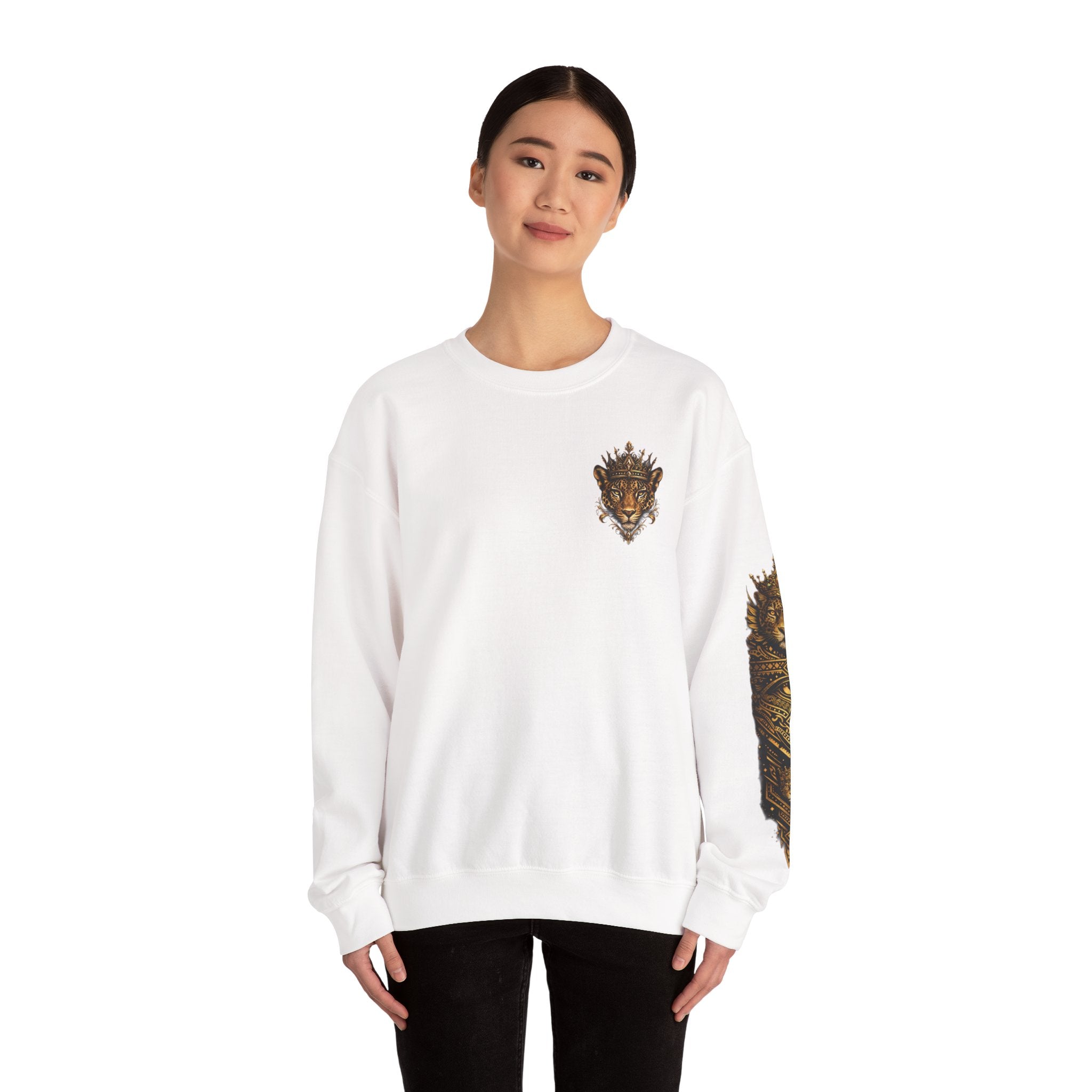 Reina Salvaje – Jaguar Queen Crewneck Sweatshirt – "Reina Salvaje" Graphic