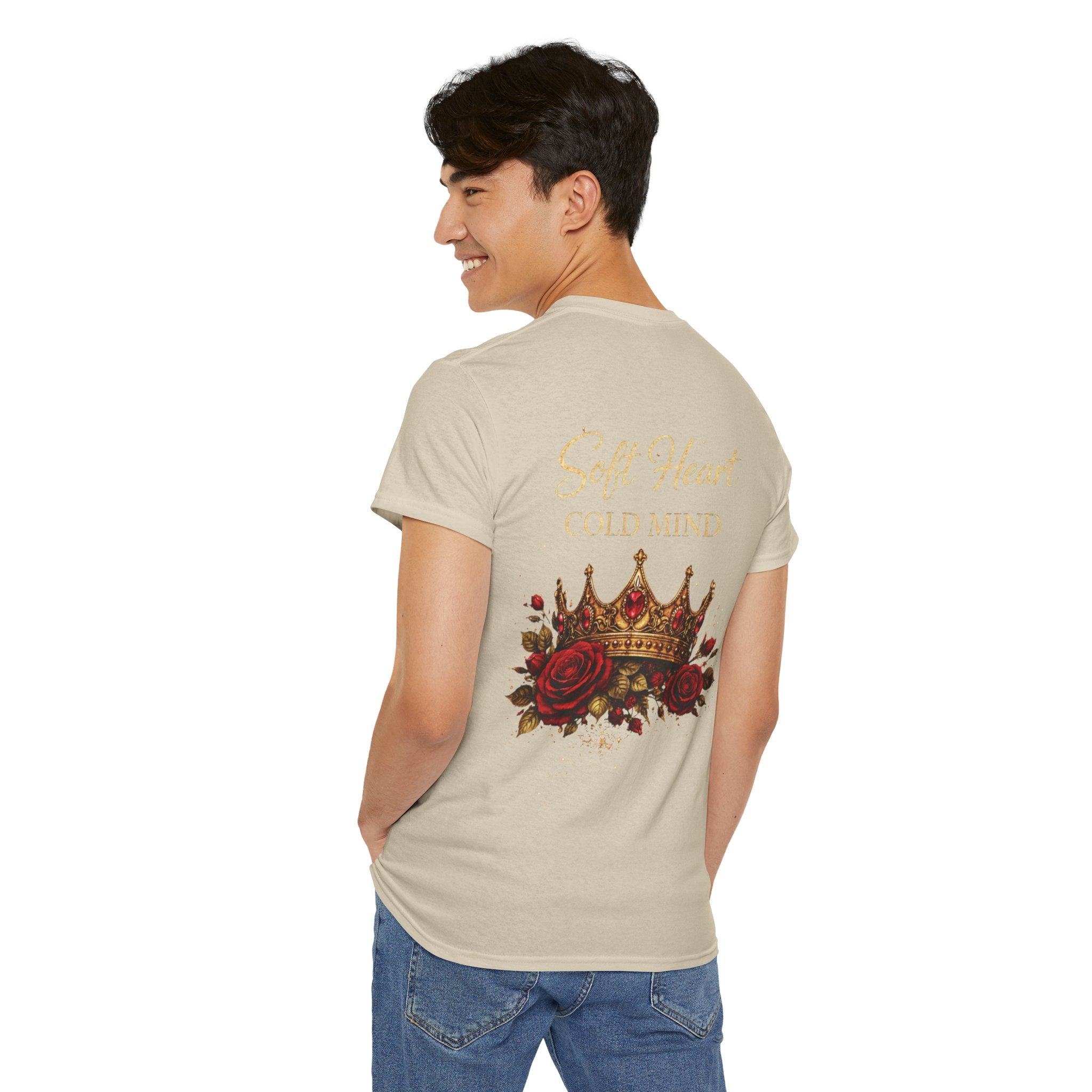 Rose Crown Tee — "Soft Heart Cold Mind" Graphic T-Shirt