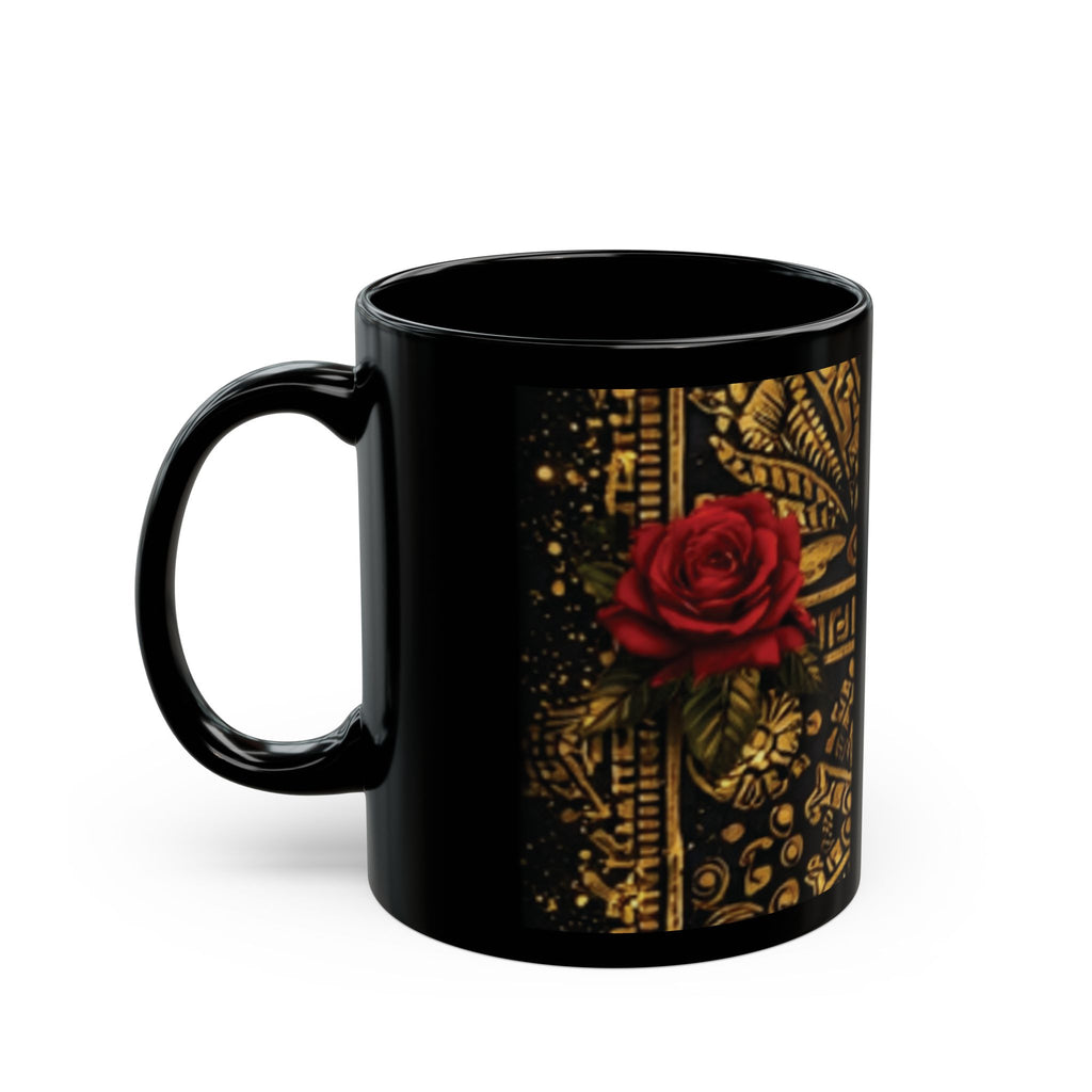 Reina Azteca Mug | Black Ceramic Coffee Cup