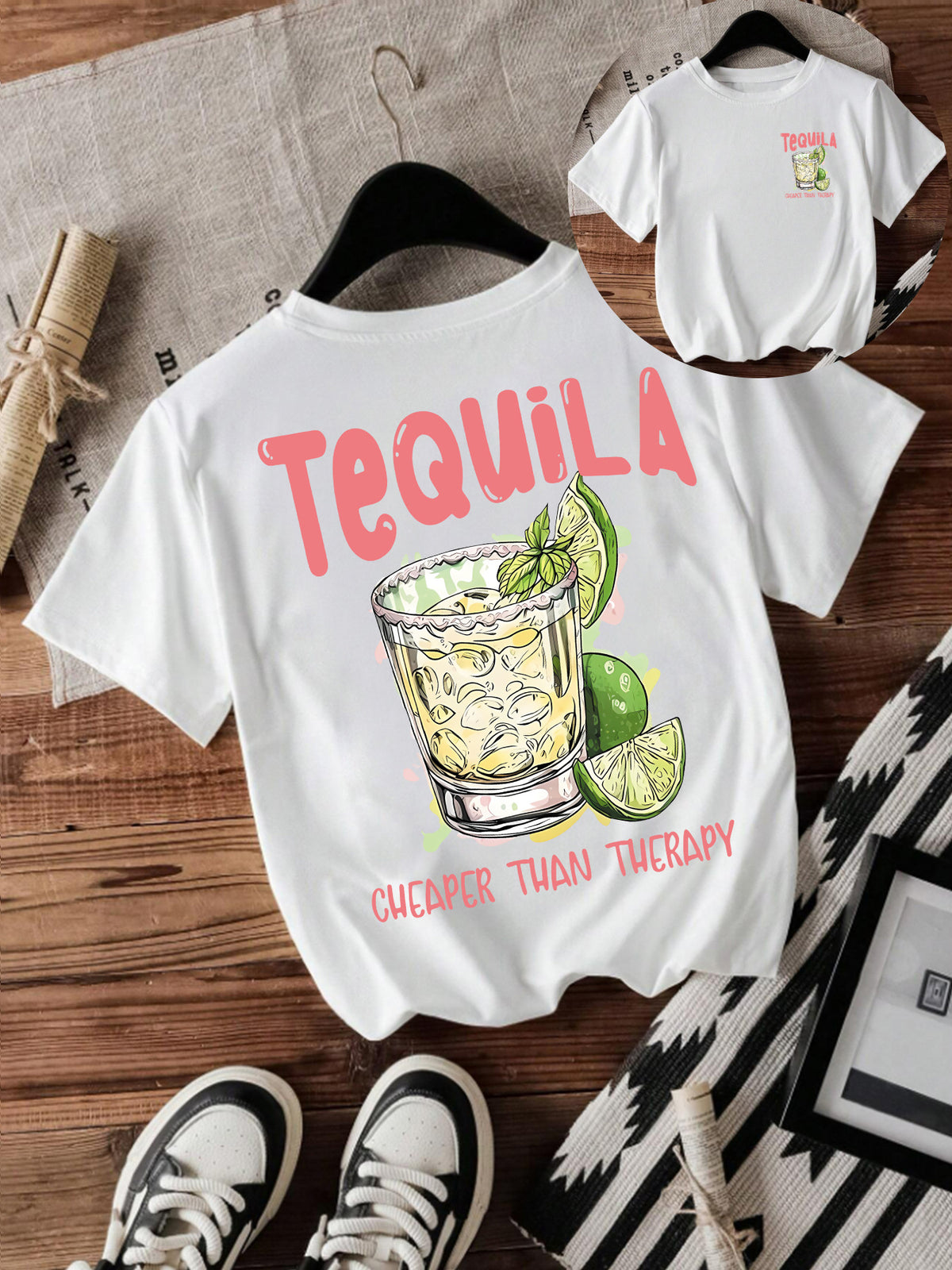 Tequila Graphic Short-Sleeve Top