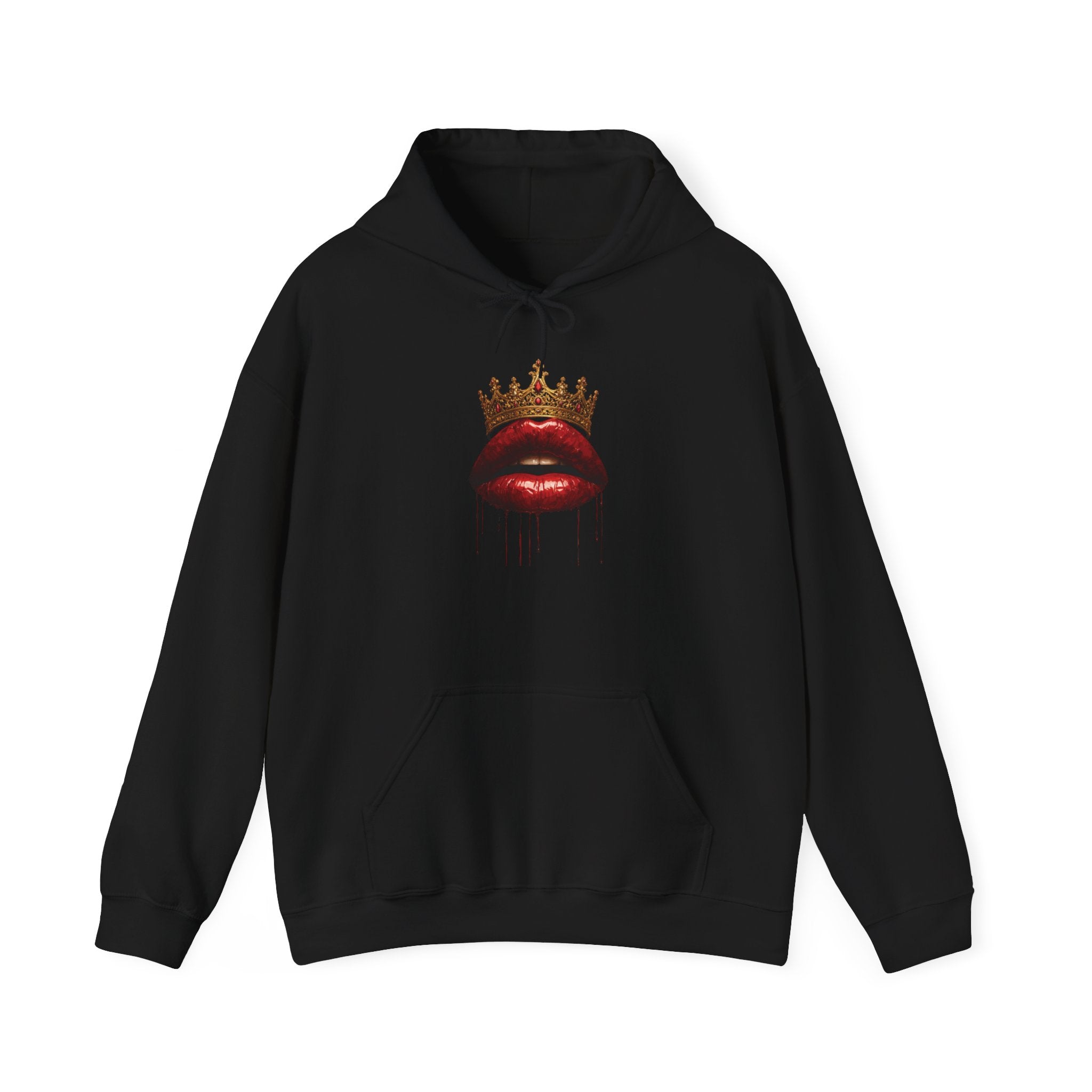 Crowned Lips Graphic Hooded Sweatshirt