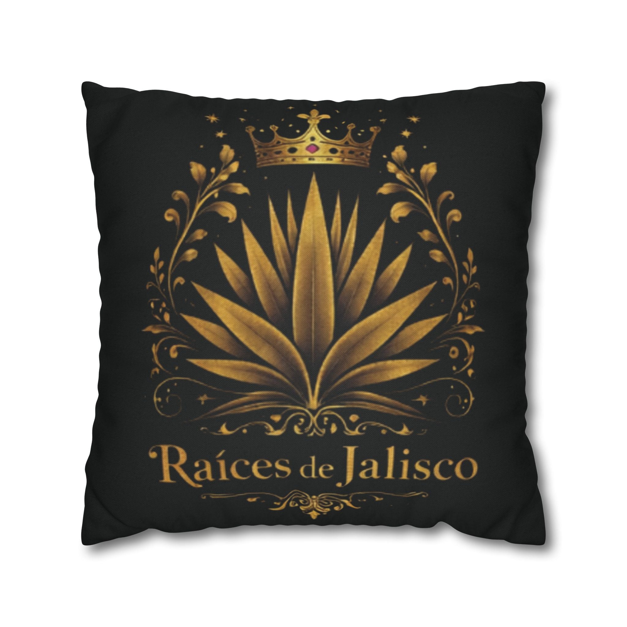 Raices de Jalisco-Gold Agave Decorative Pillow cover