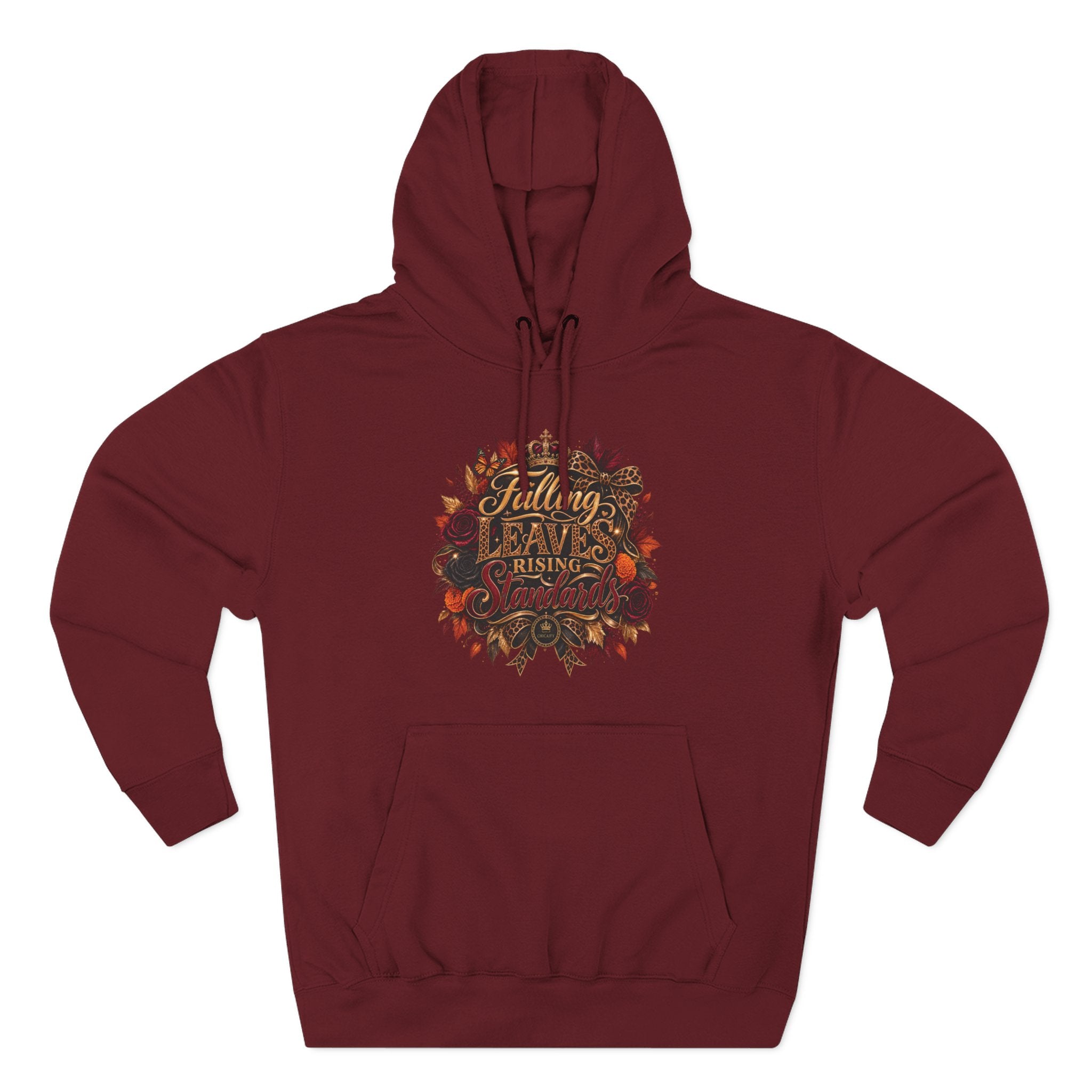 Falling Leaves, Rising Standards | Three-Panel Fleece Hoodie
