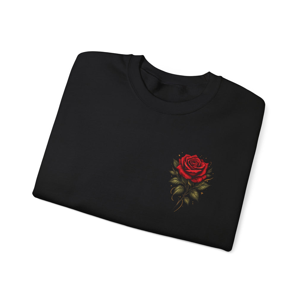 Not Fragile Like a Flower, Fragile Like a Bomb' Rose & Bomb Graphic Sweatshirt