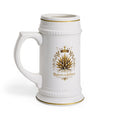 Raíces de Jalisco Ceramic Beer Stein – Gold Crown Agave Logo Mug