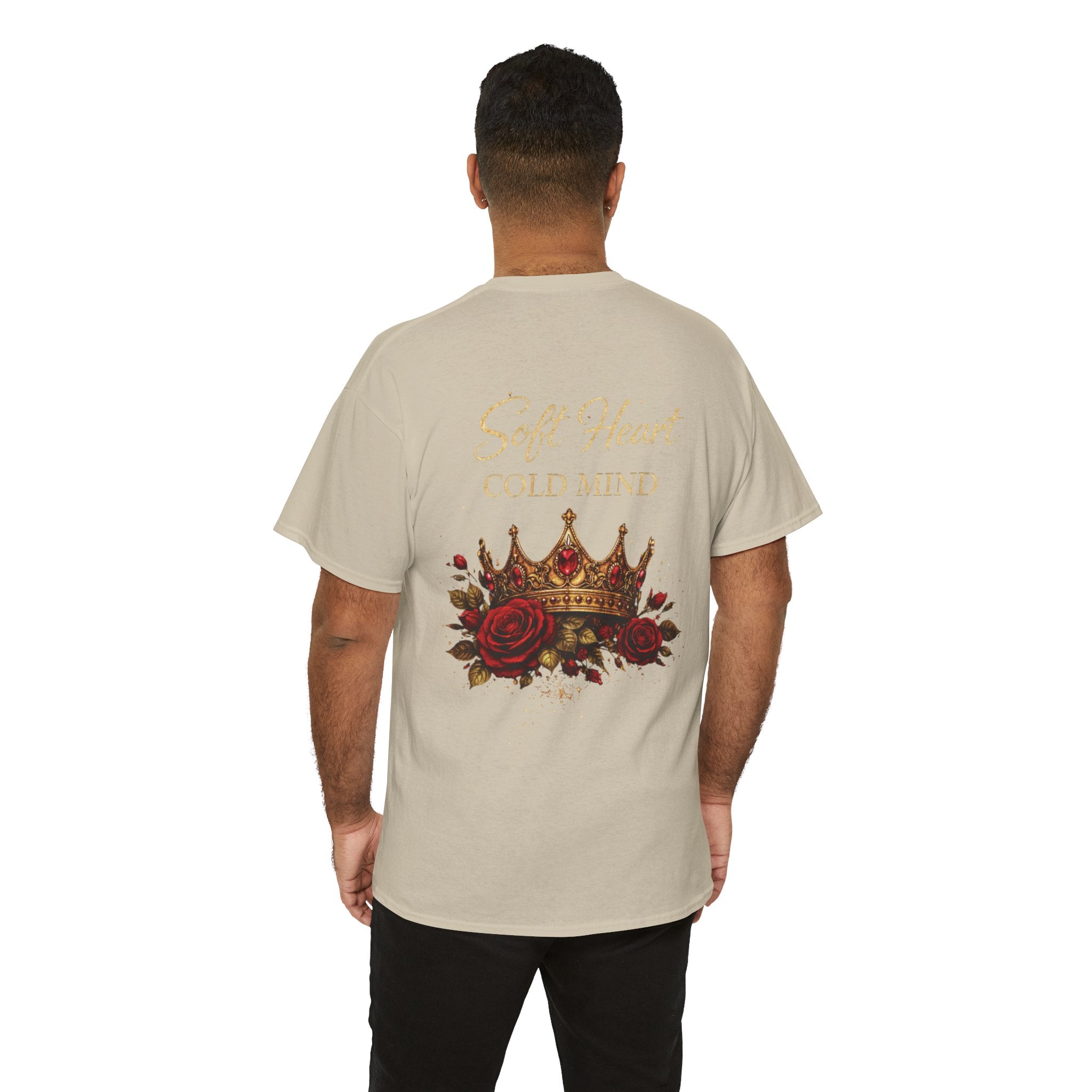 Rose Crown Tee — "Soft Heart Cold Mind" Graphic T-Shirt