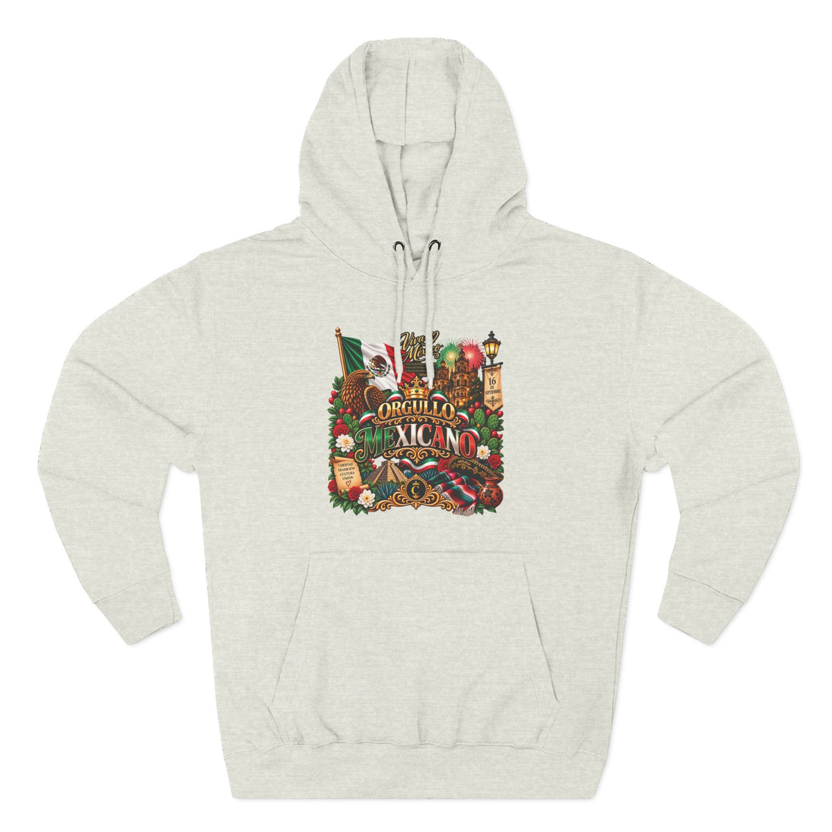 Orgullo Mexicano — Mexican Independence Day Edition | Three-Panel Fleece Hoodie