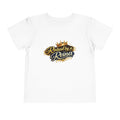 Toddler Tee – "Raised by a Reina" Gold Crown Design