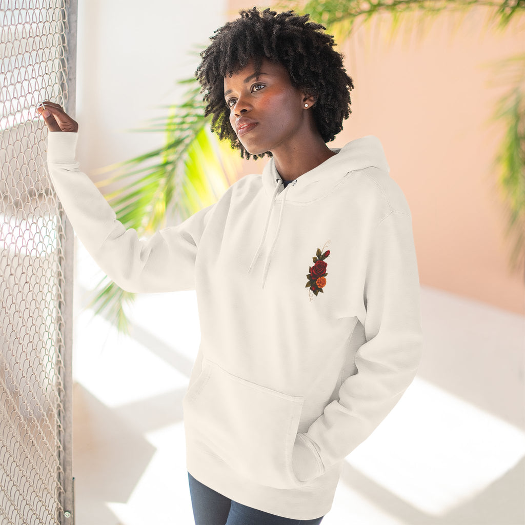 Hoodie — 'Confidentemente Única' Day of the Dead Sugar Skull Floral Hoodie