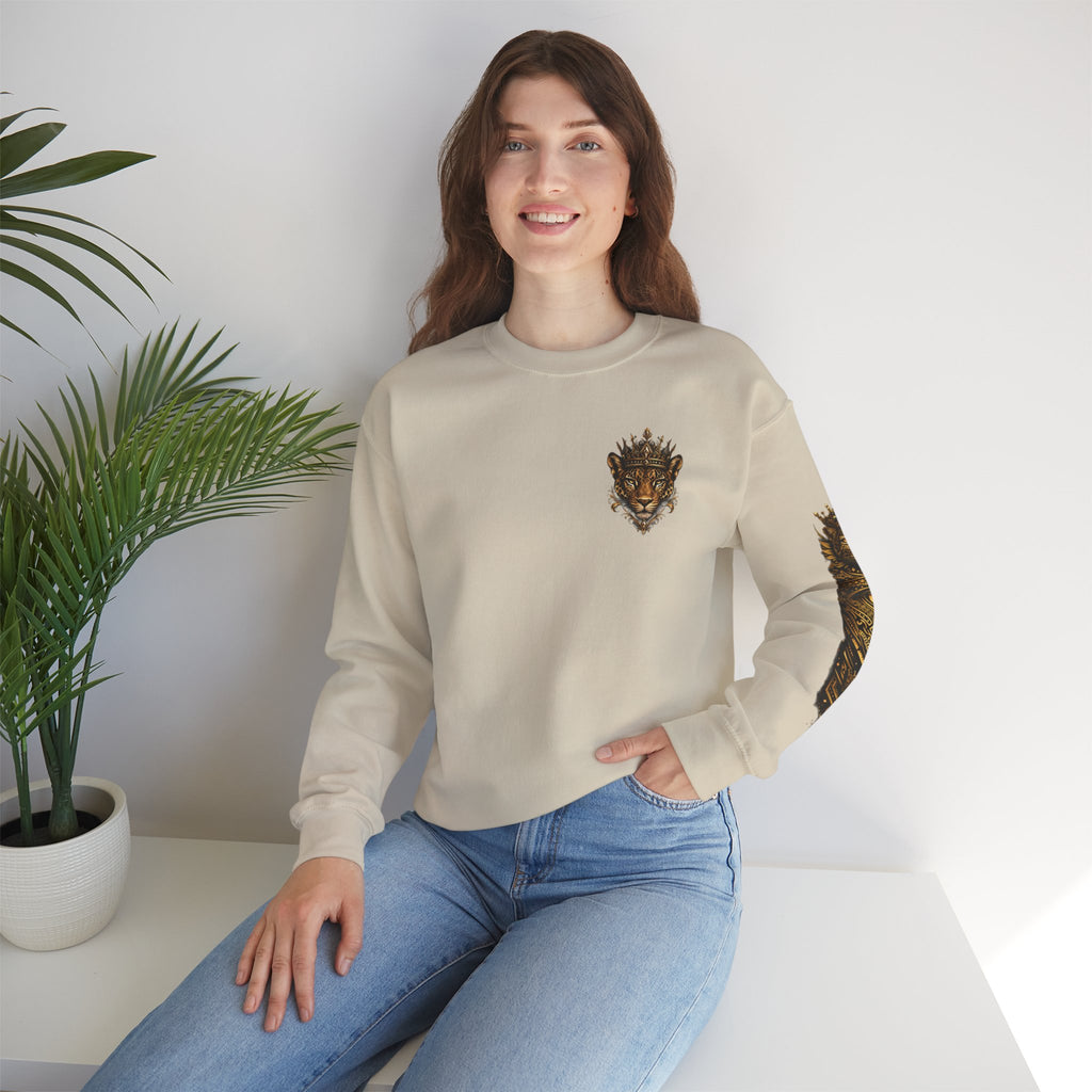 Reina Salvaje – Jaguar Queen Crewneck Sweatshirt – "Reina Salvaje" Graphic