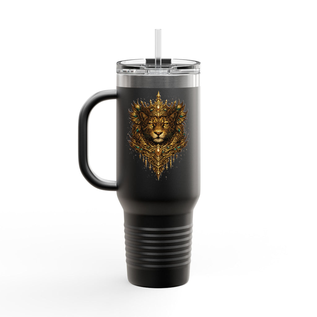Golden Crowned Jaguar 40oz Insulated Travel Mug