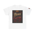 Boss Energy T-Shirt – Floral Crown Graphic Tee for Empowered Women