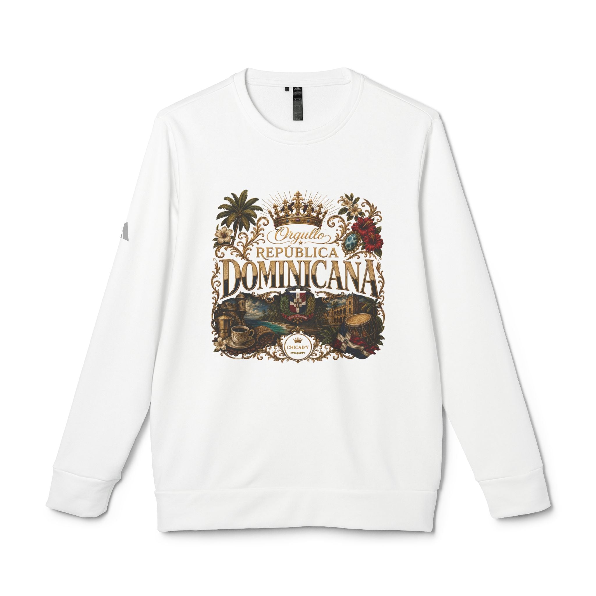 Alma Quisqueyana | República Dominicana Heritage adidas Fleece Crewneck Sweatshirt