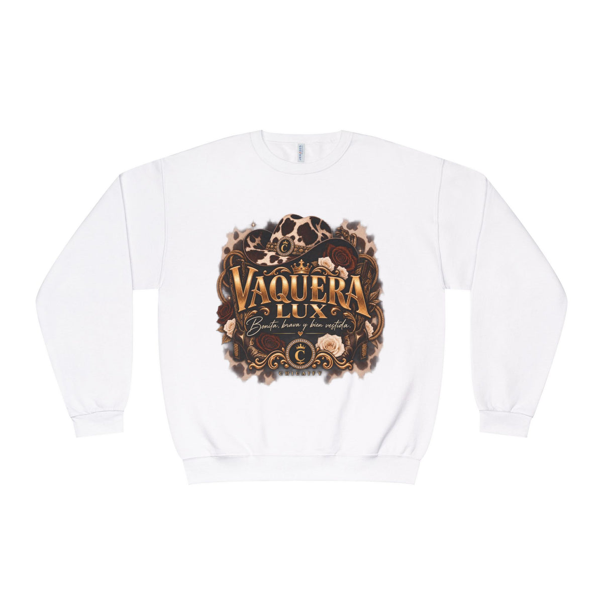 Vaquera Lux – Bonita, Brava y Bien Vestida | NuBlend® Crewneck Sweatshirt