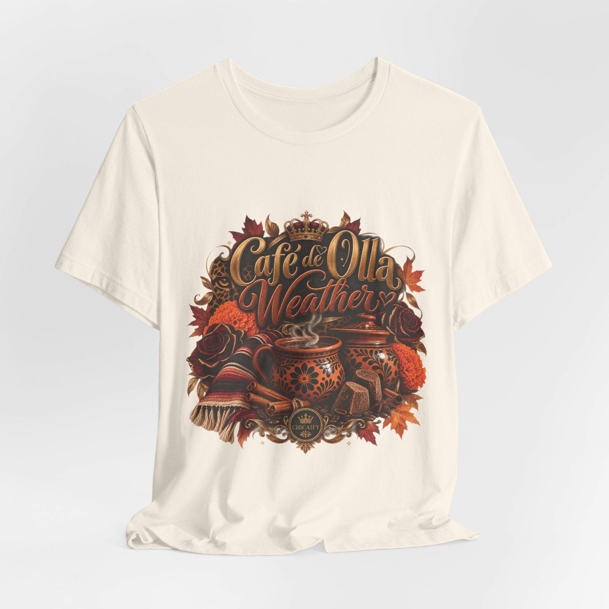 Café de Olla Weather Sweatshirt | Mexican Fall | Chicaify Short Sleeve Tee