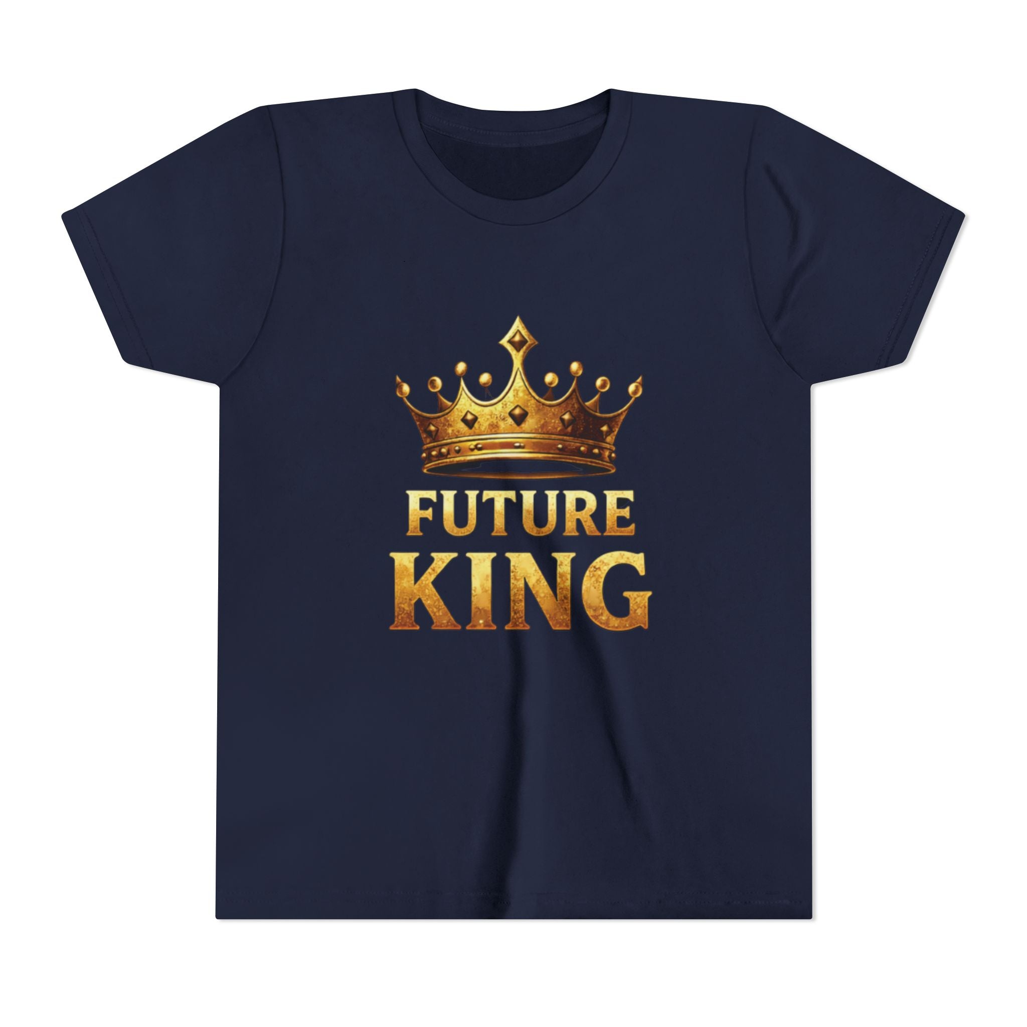 Youth Tee - "Future King" Gold Crown Graphic