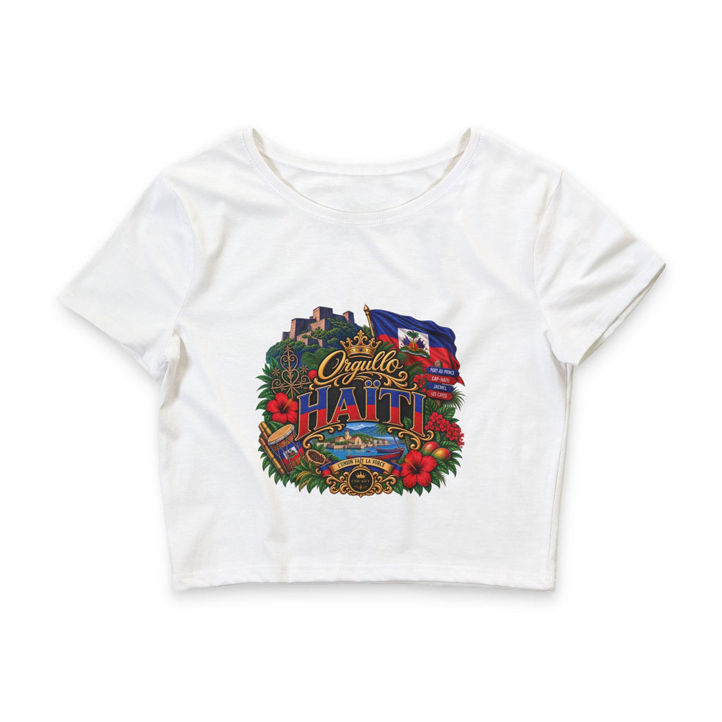 Orgullo Haiti — Raíces Unidas Collection |  Crop Tee