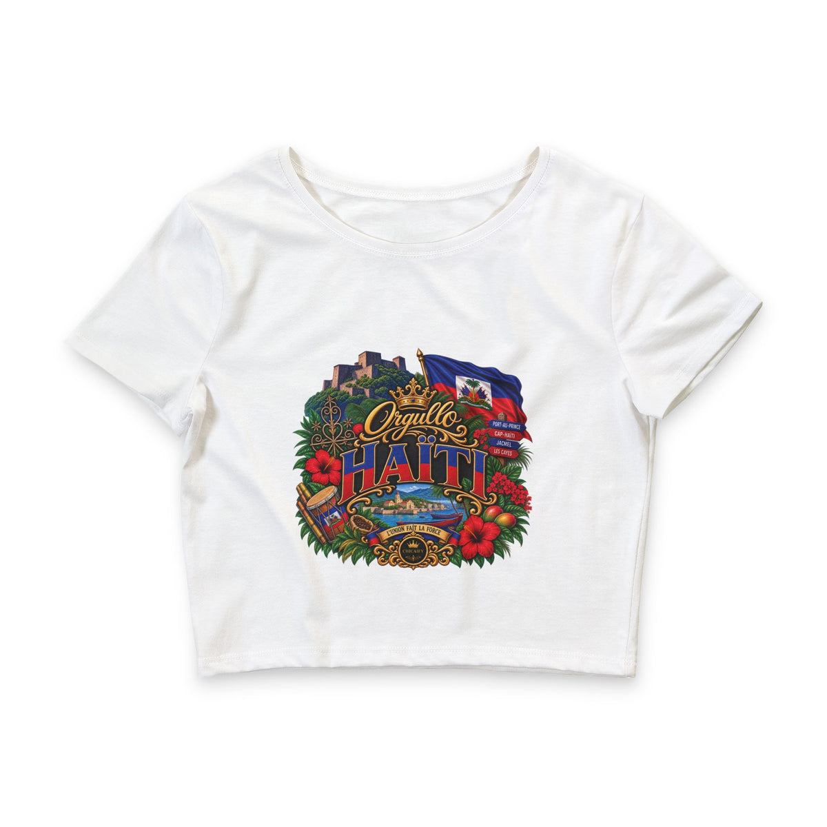 Orgullo Haiti — Raíces Unidas Collection |  Crop Tee