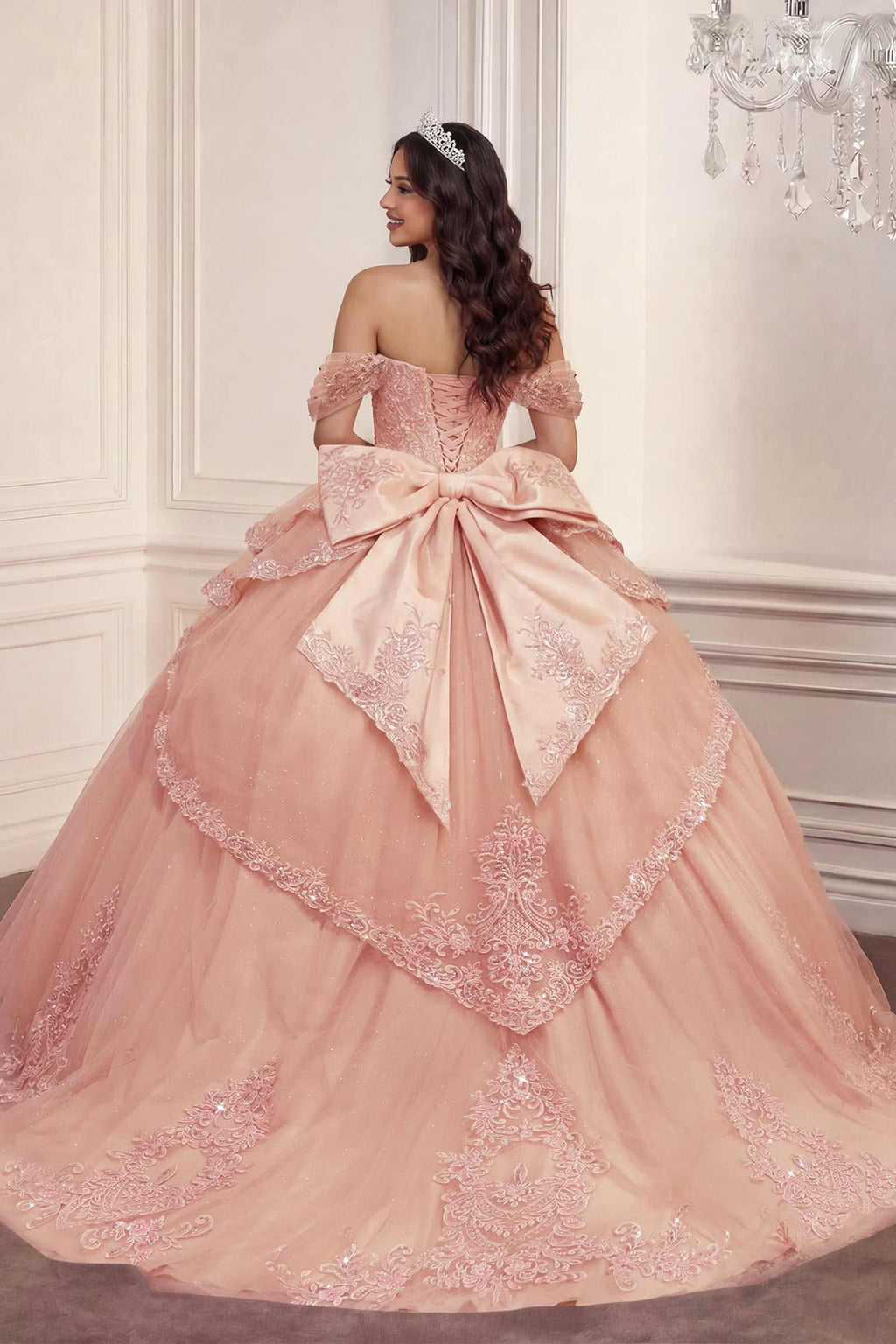 Ladivine 15729 Off the Shoulder Quinceañera Ball Gown