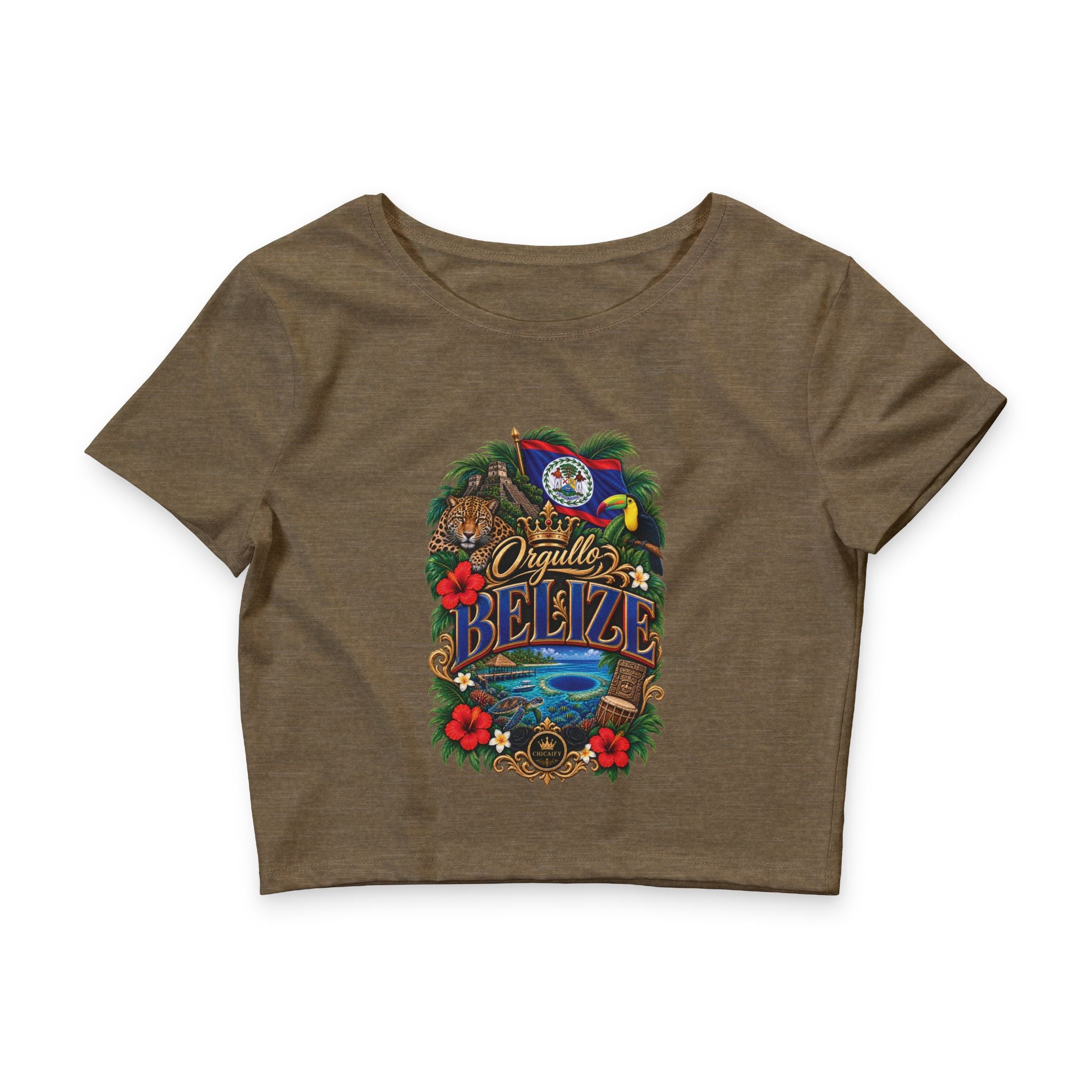 Orgullo Belize — Raíces Unidas Collection |  Crop Tee