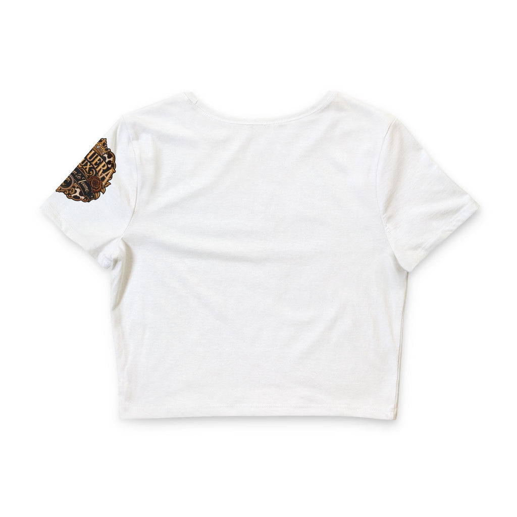 Vaquera Lux – Too Glam to Tame | Women’s Poly-Cotton Crop Tee