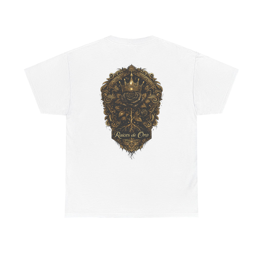 Raices de Oro T-Shirt —Crown Emblem Graphic Tee
