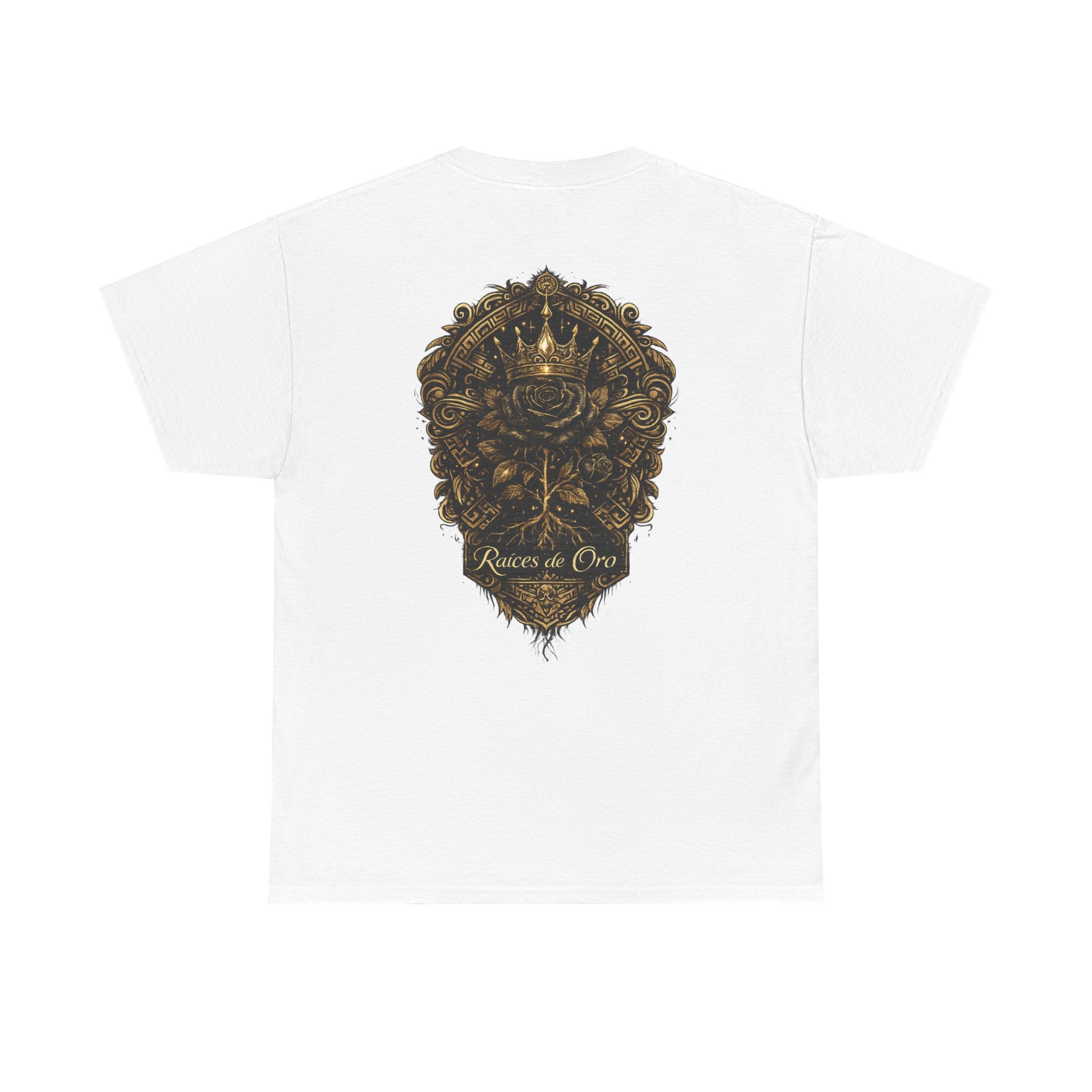 Raices de Oro T-Shirt —Crown Emblem Graphic Tee