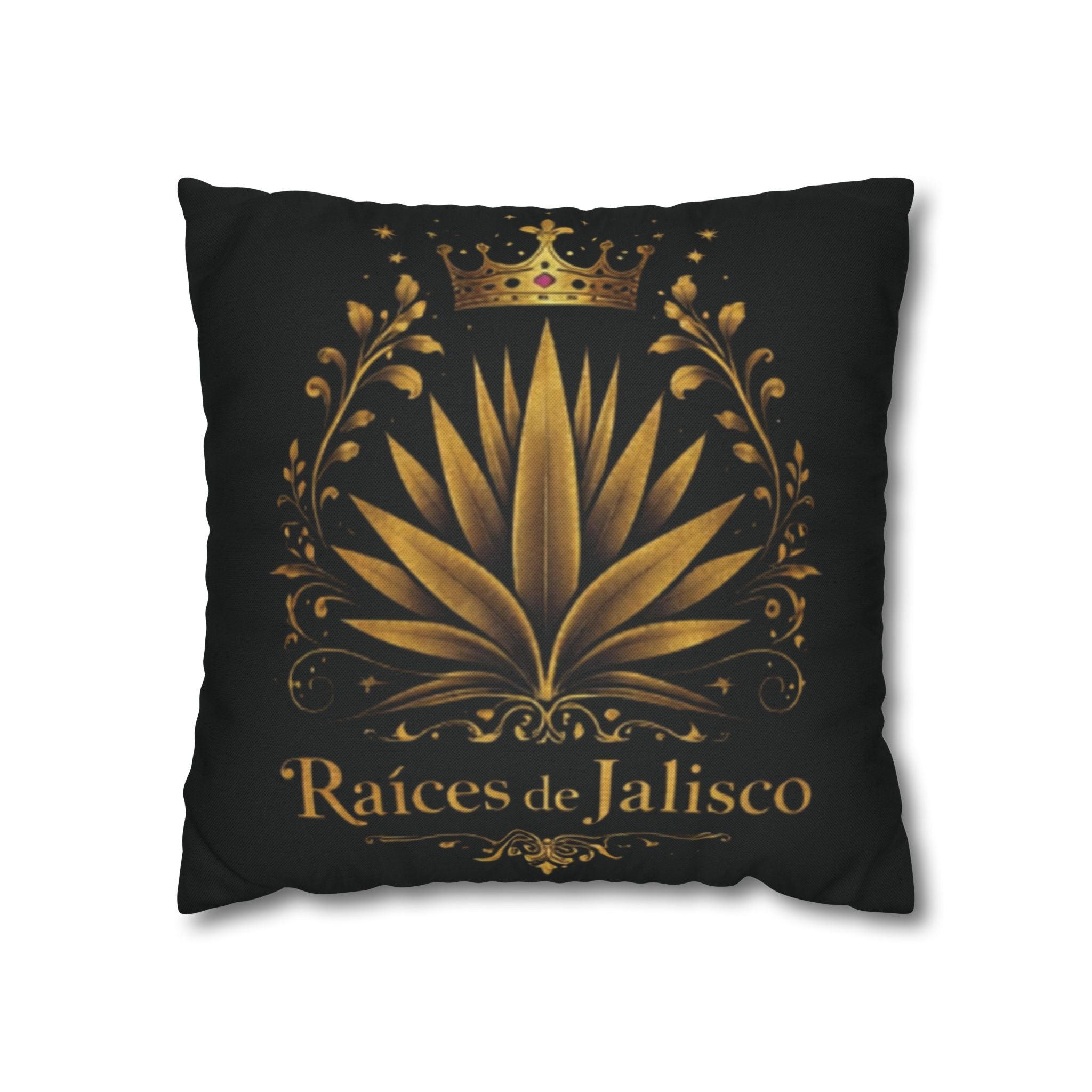 Raices de Jalisco-Gold Agave Decorative Pillow cover