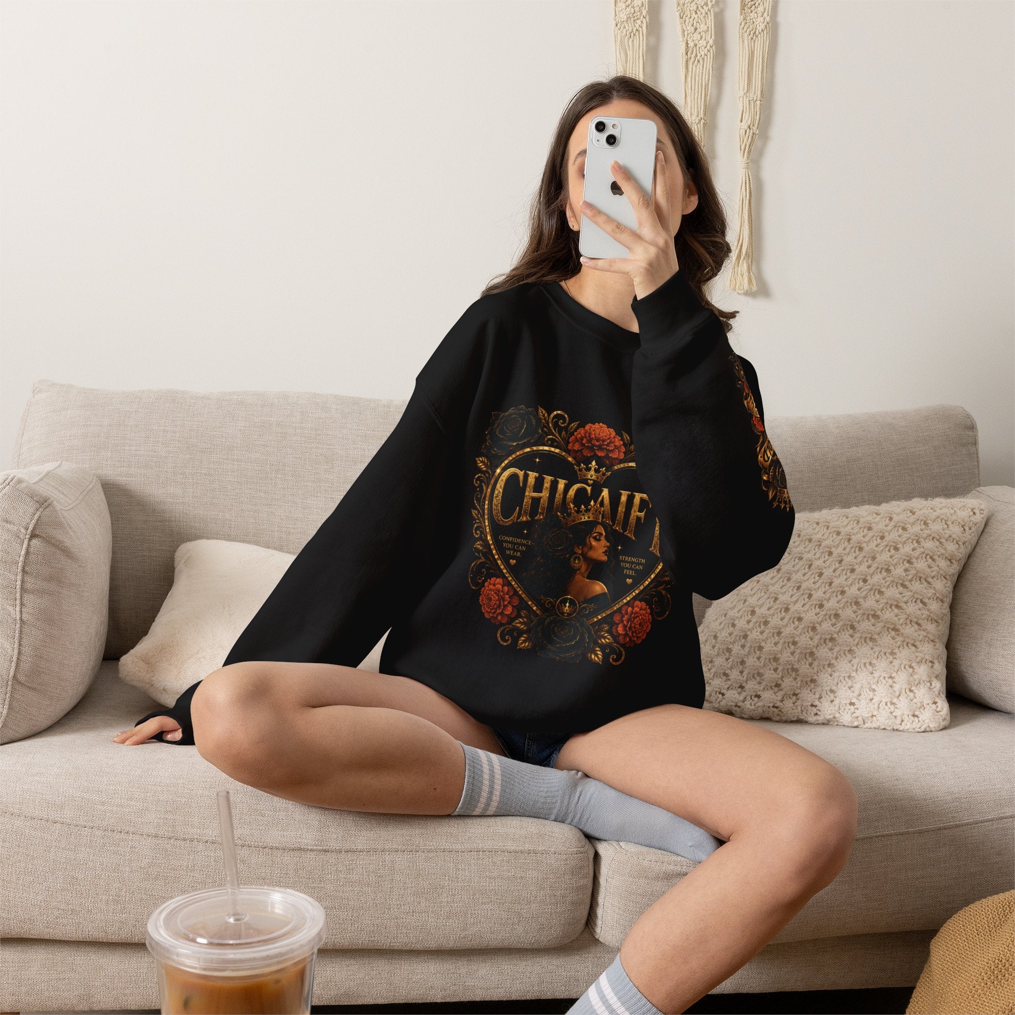 Chicaify® Be Bold. Take Up Space. Statement  Crewneck Sweatshirt
