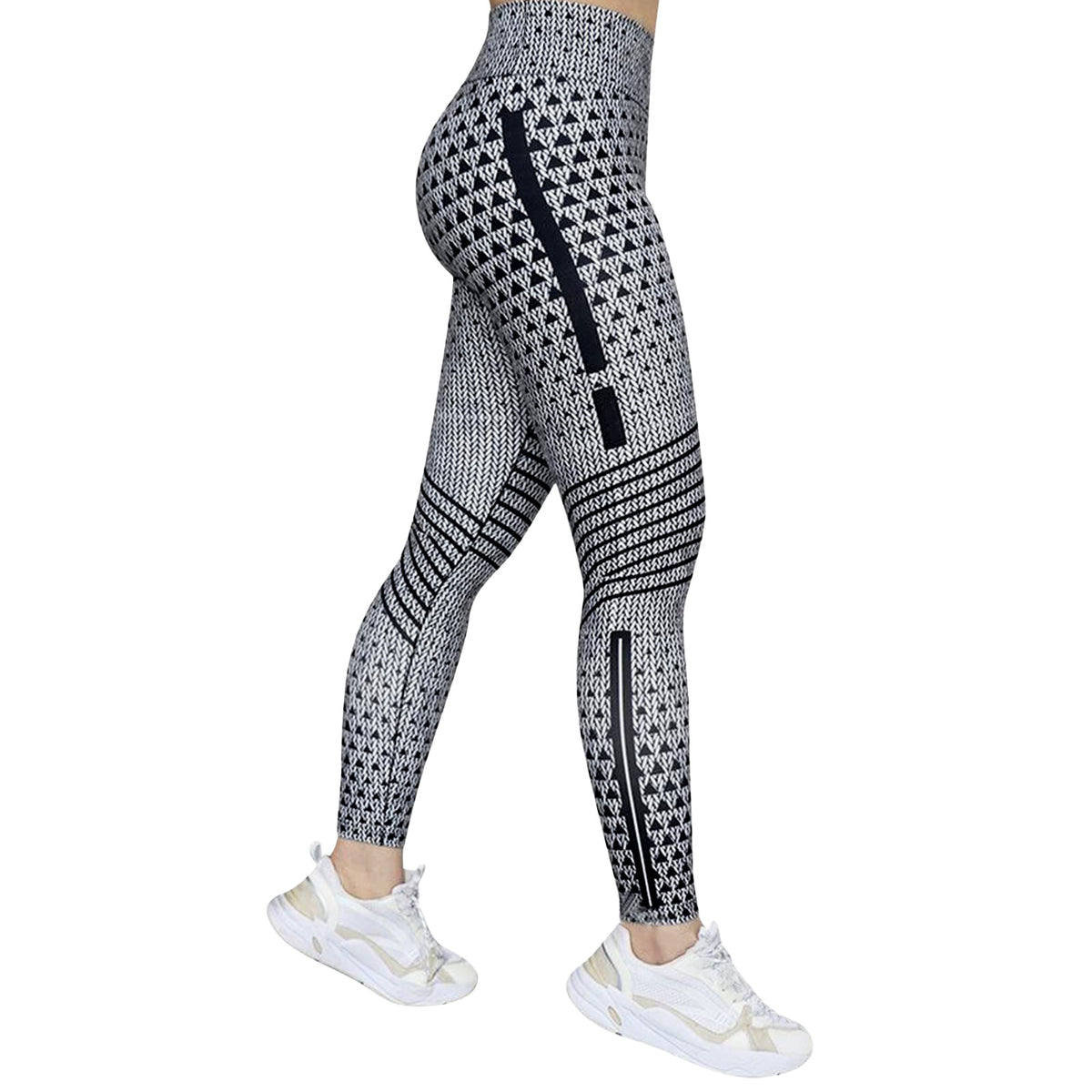 High Elastic Printed High Waist |  Tummy Control Fitted Leggings