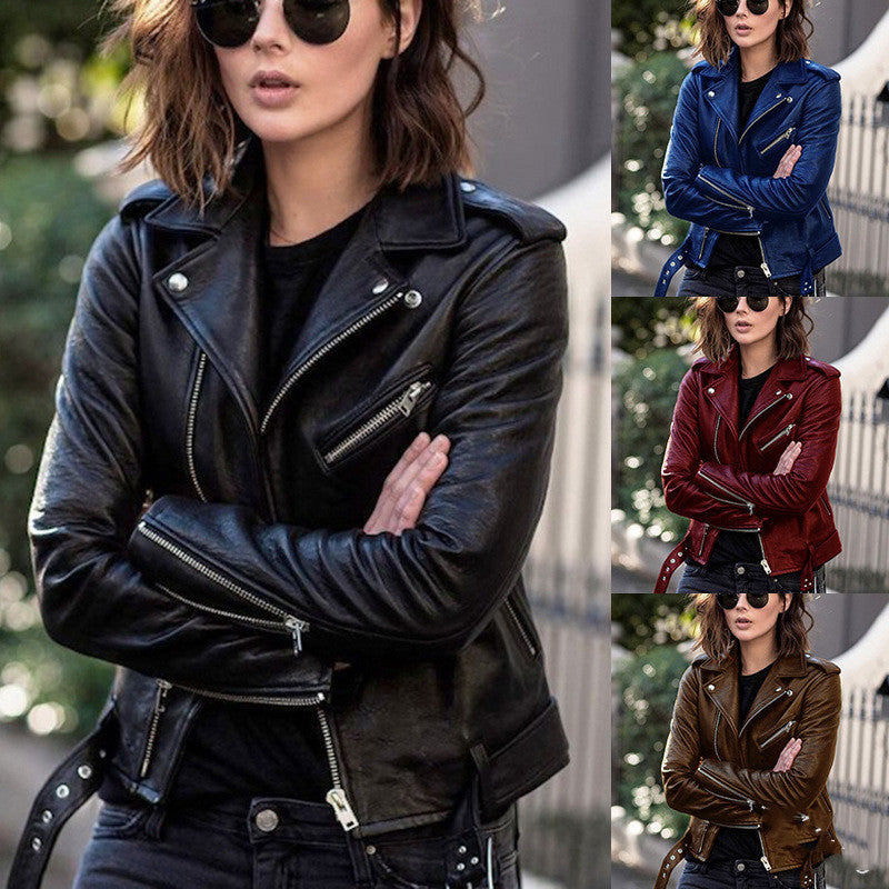 Queen Energy Vegan Zip leather jacket