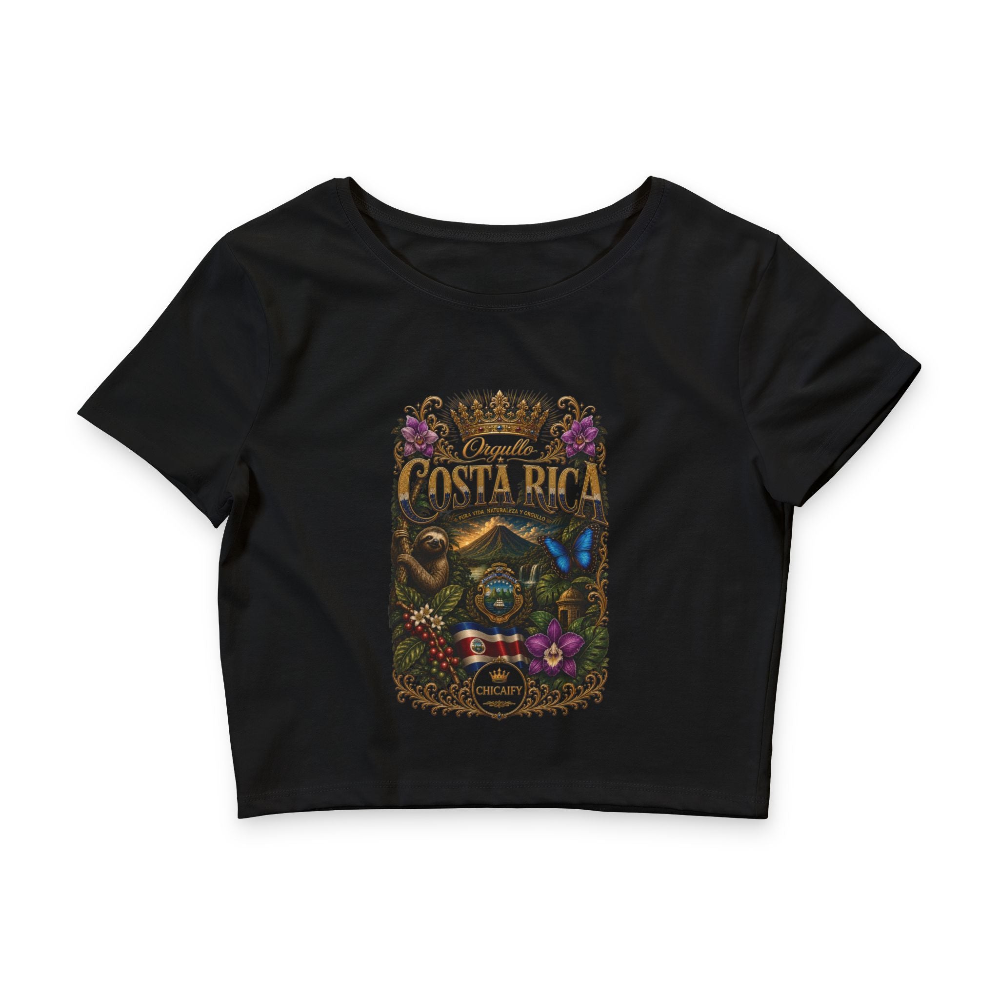Pura Vida Eterna | Costa Rica Heritage Crop Tee