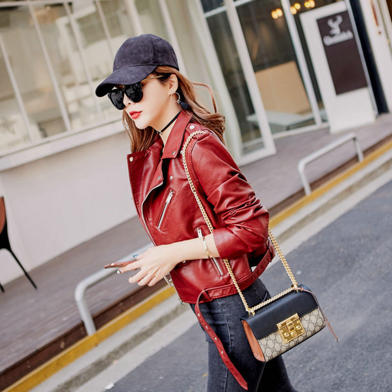 Queen Energy Vegan Style Motorcycle Leather Jacket