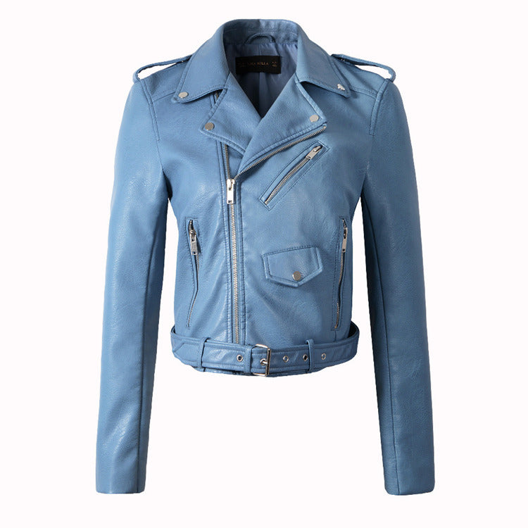 Queen Energy Vegan Style Motorcycle Leather Jacket