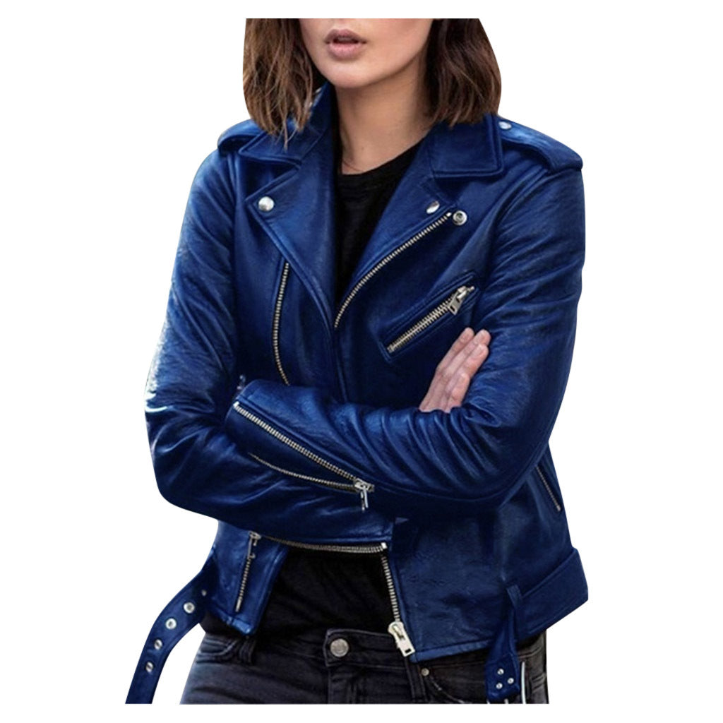 Queen Energy Vegan Zip leather jacket
