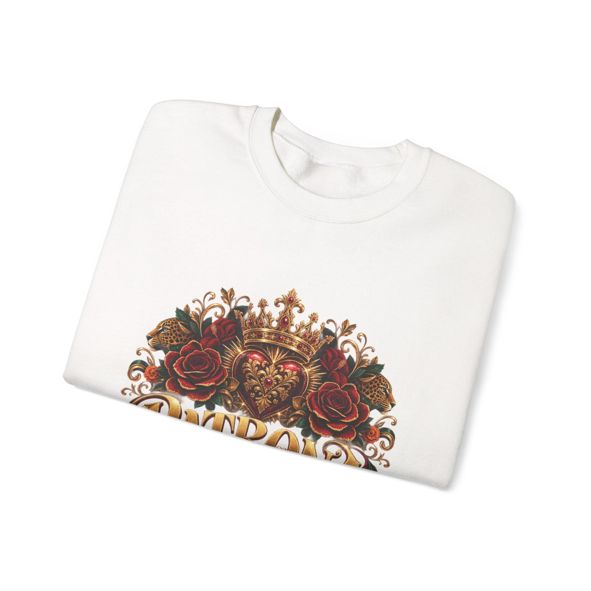 Patrona | Crowned in Power – Chicaify Collection | Unisex Heavy Blend™ Crewneck Sweatshirt