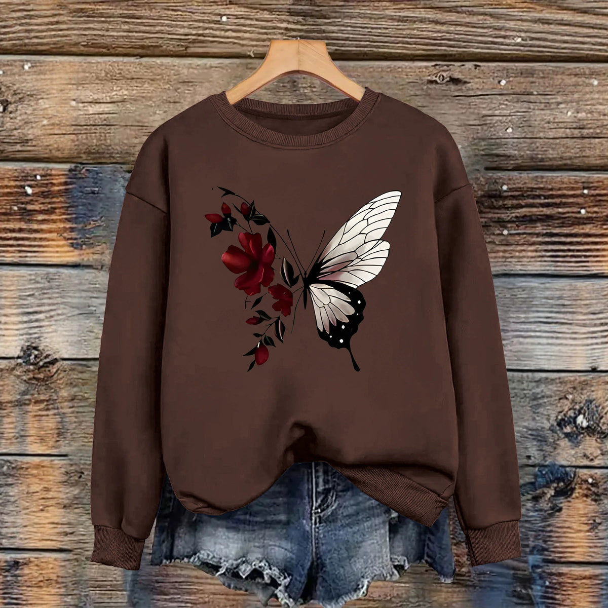 Long sleeved shirt with fleece hoodie