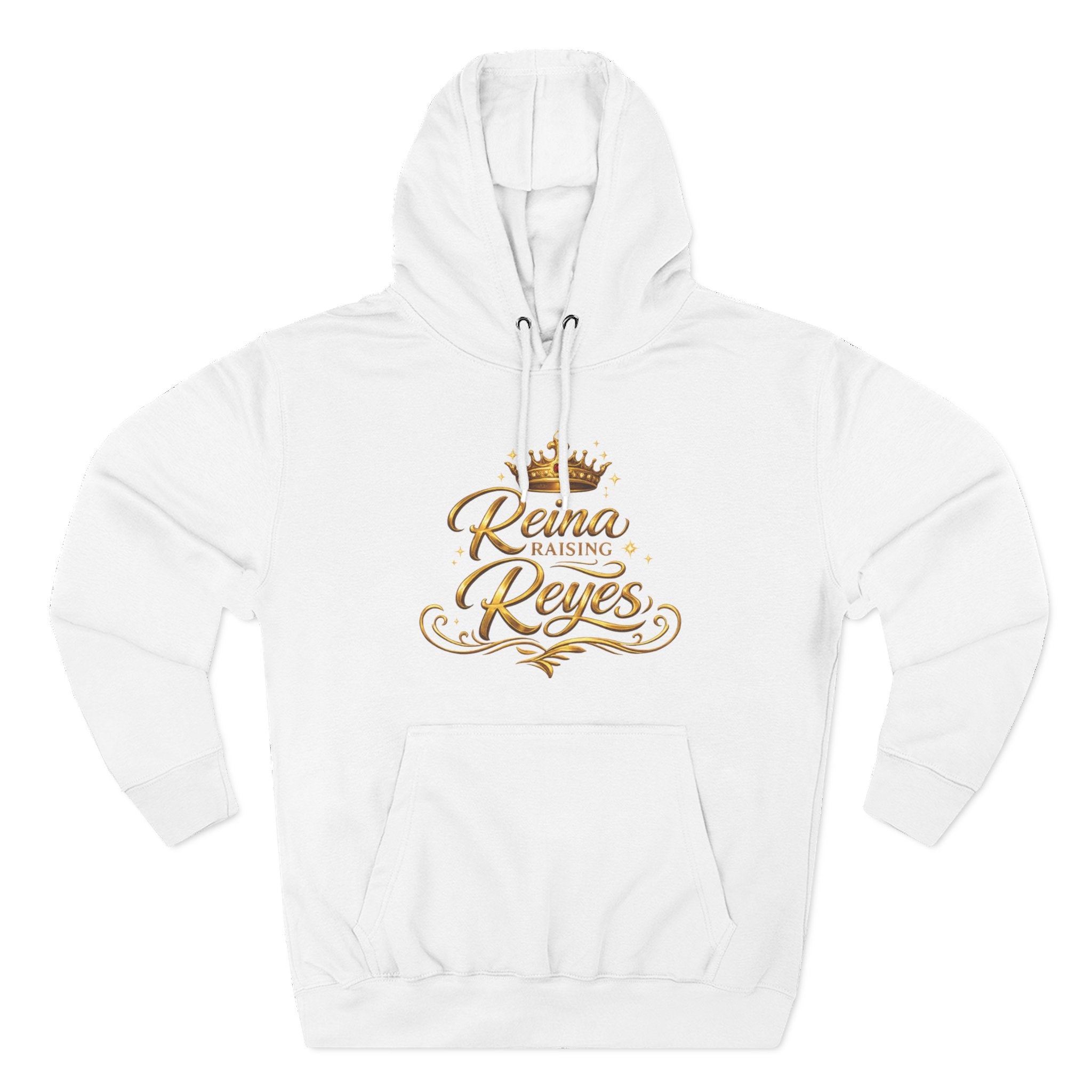Reina Raising Reyes Hoodie — Gold Crown Family Name Pullover