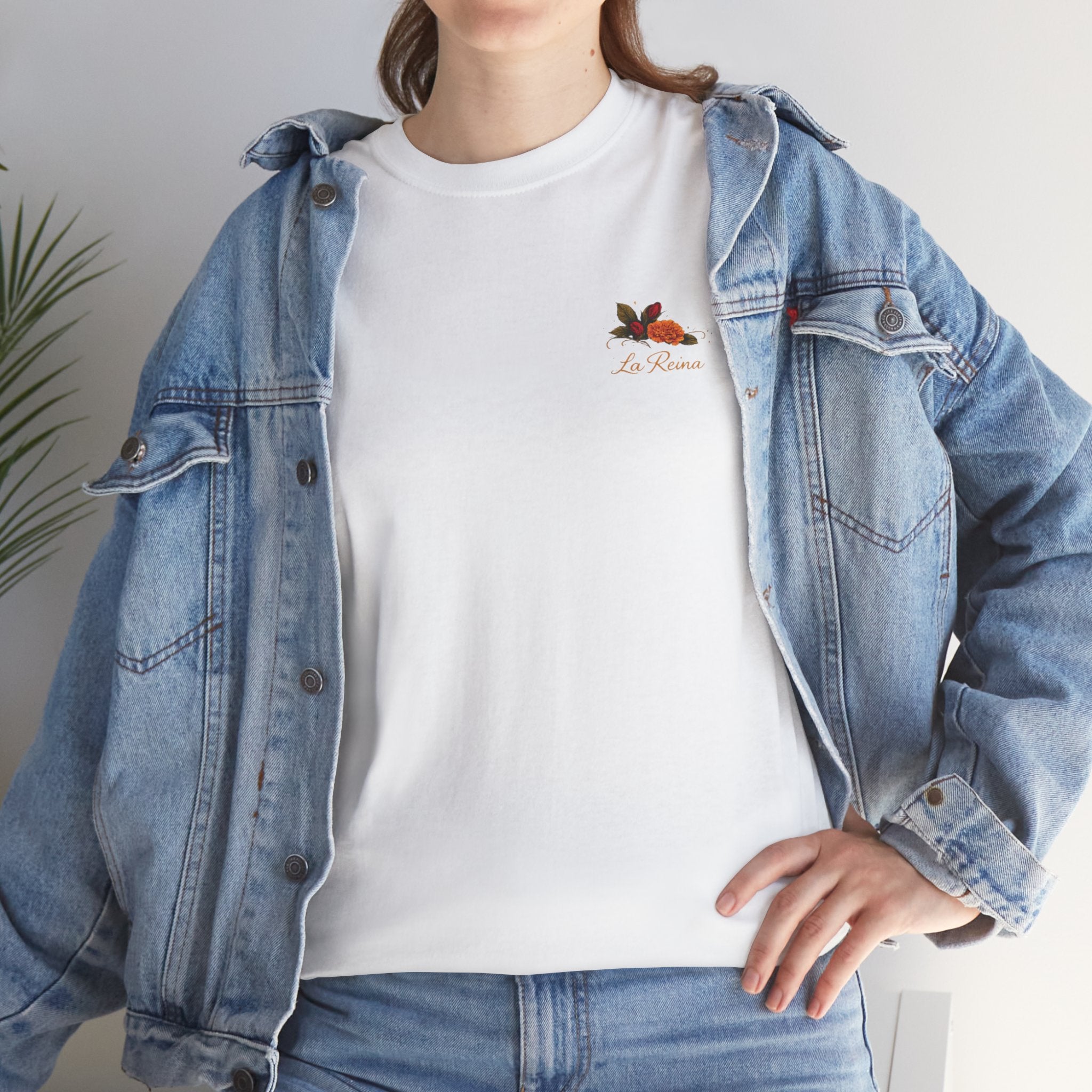 T-Shirt — "Hecha de Fuerza y Flores" Floral Empowerment Tee