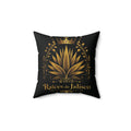 Square Pillow — Raices de Jalisco Gold Agave Design