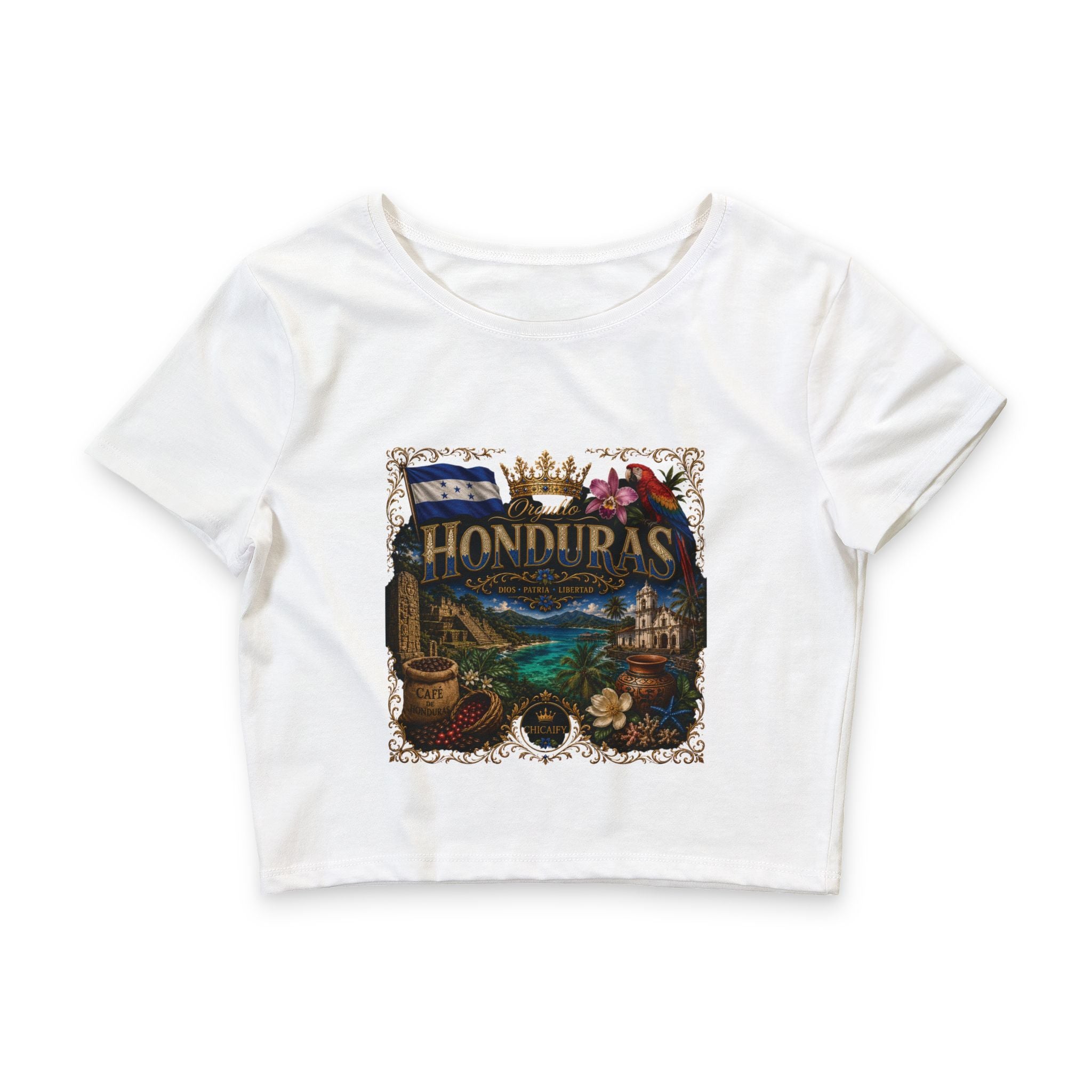 Orgullo Honduras | Colección Raíces Unidas  Crop Tee