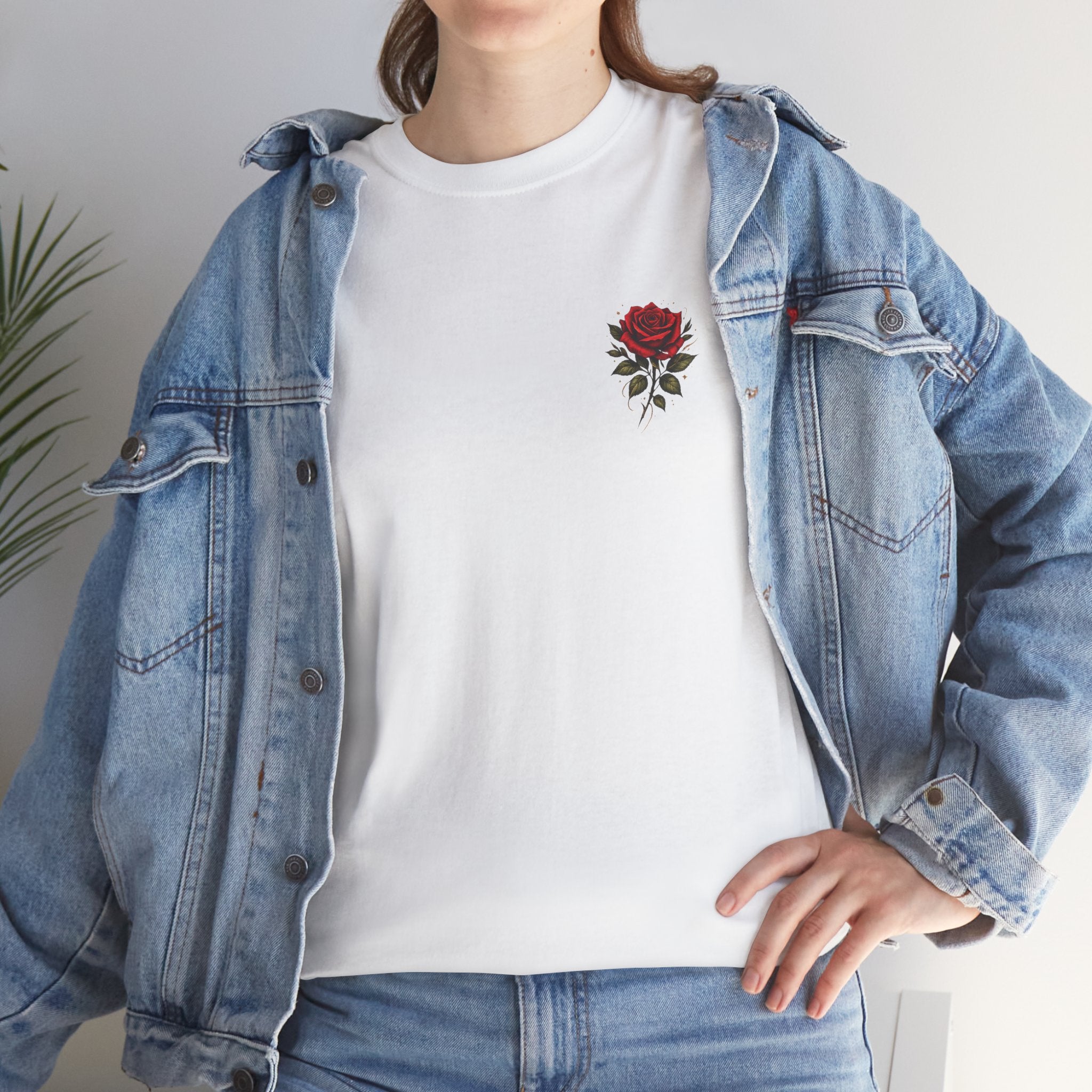 T‑Shirt — “Not Fragile Like a Flower, Fragile Like a Bomb” Rose & Bomb Graphic Tee