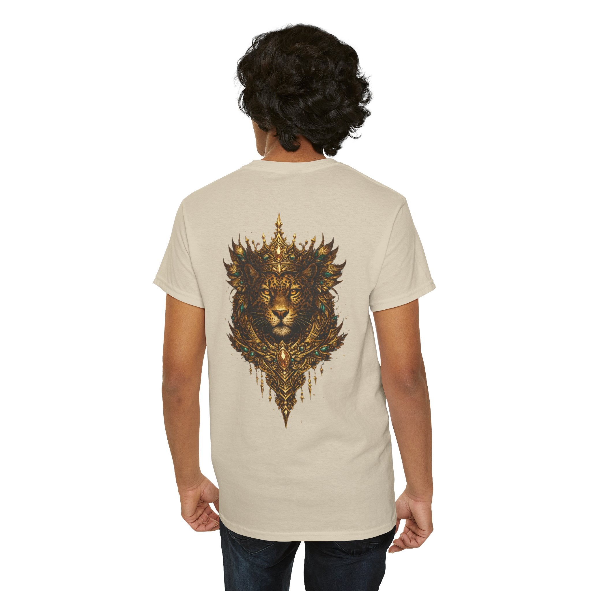 Golden Crowned Jaguar Tee — Graphic T-Shirt