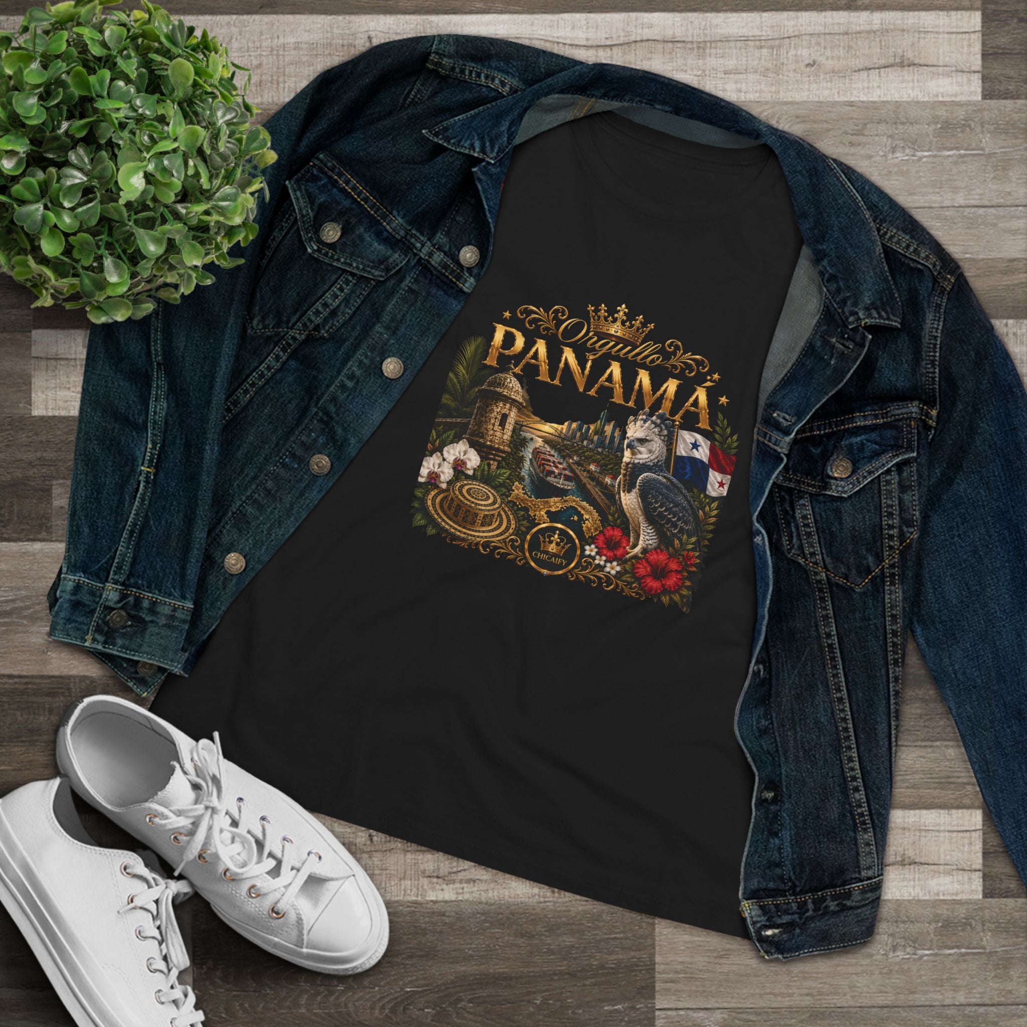 Orgullo Panamá — Raíces Unidas Women's Cotton Tee
