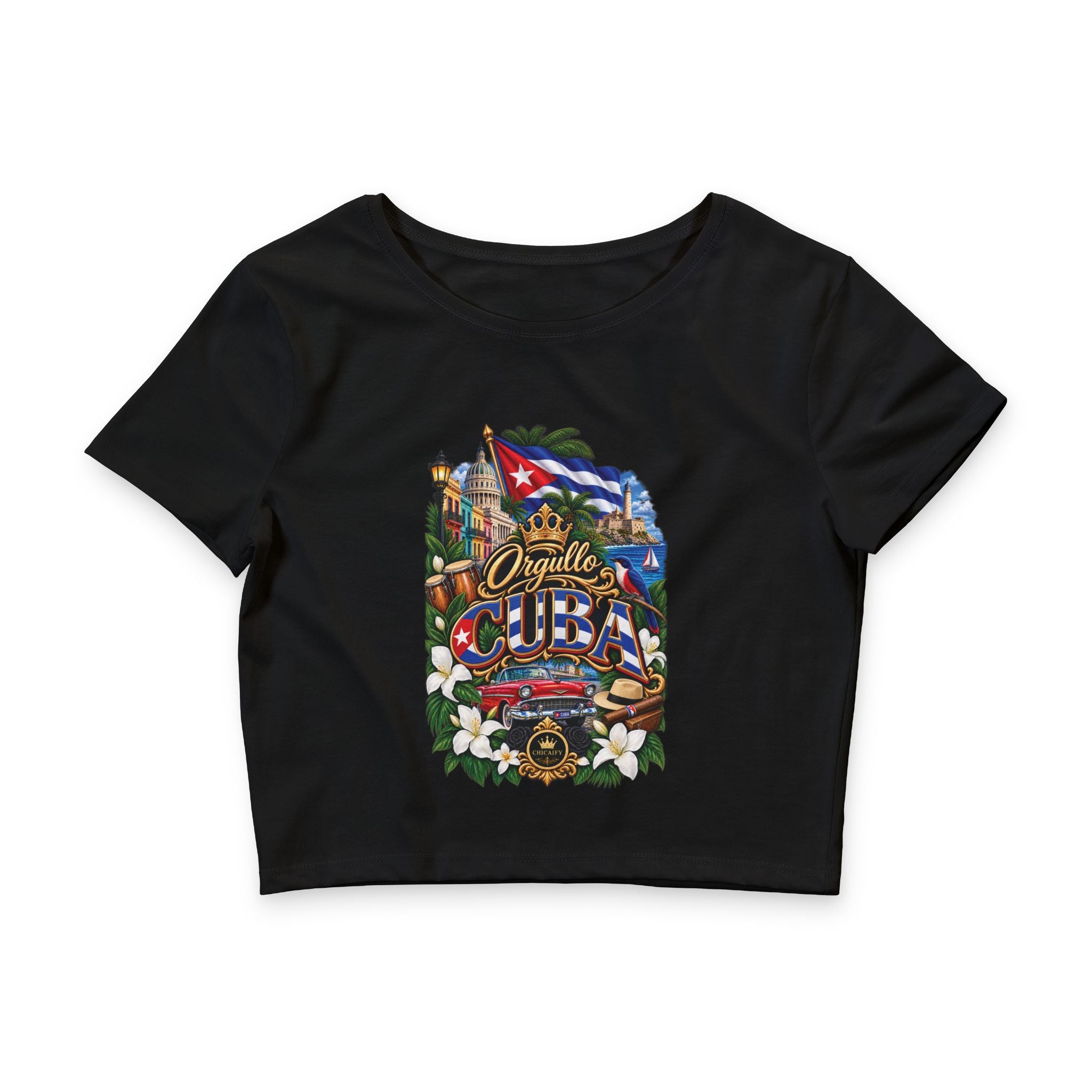 Orgullo Cuba — Raíces Unidas Collection |  Crop Tee