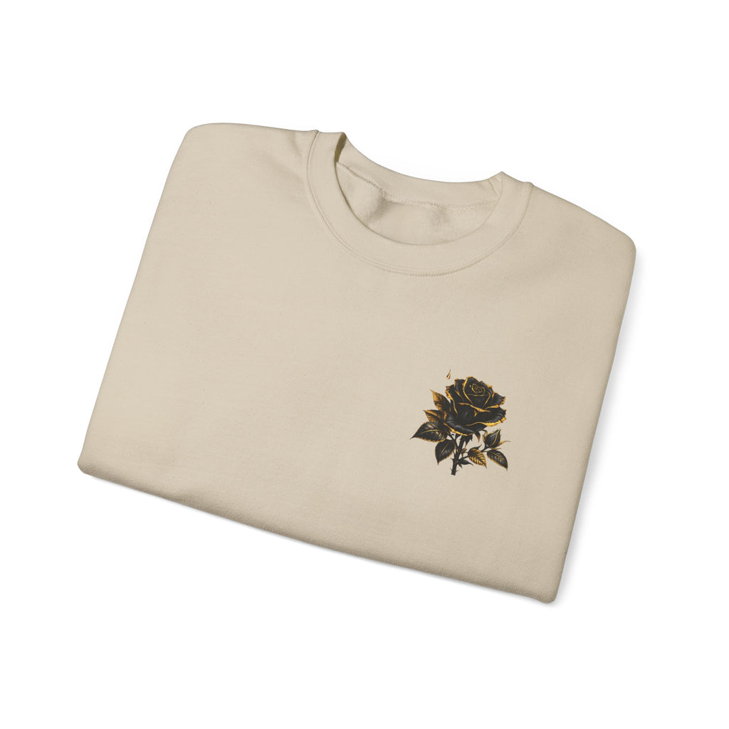 Crowned Black Rose Born to Bloom Crewneck Sweatshirt