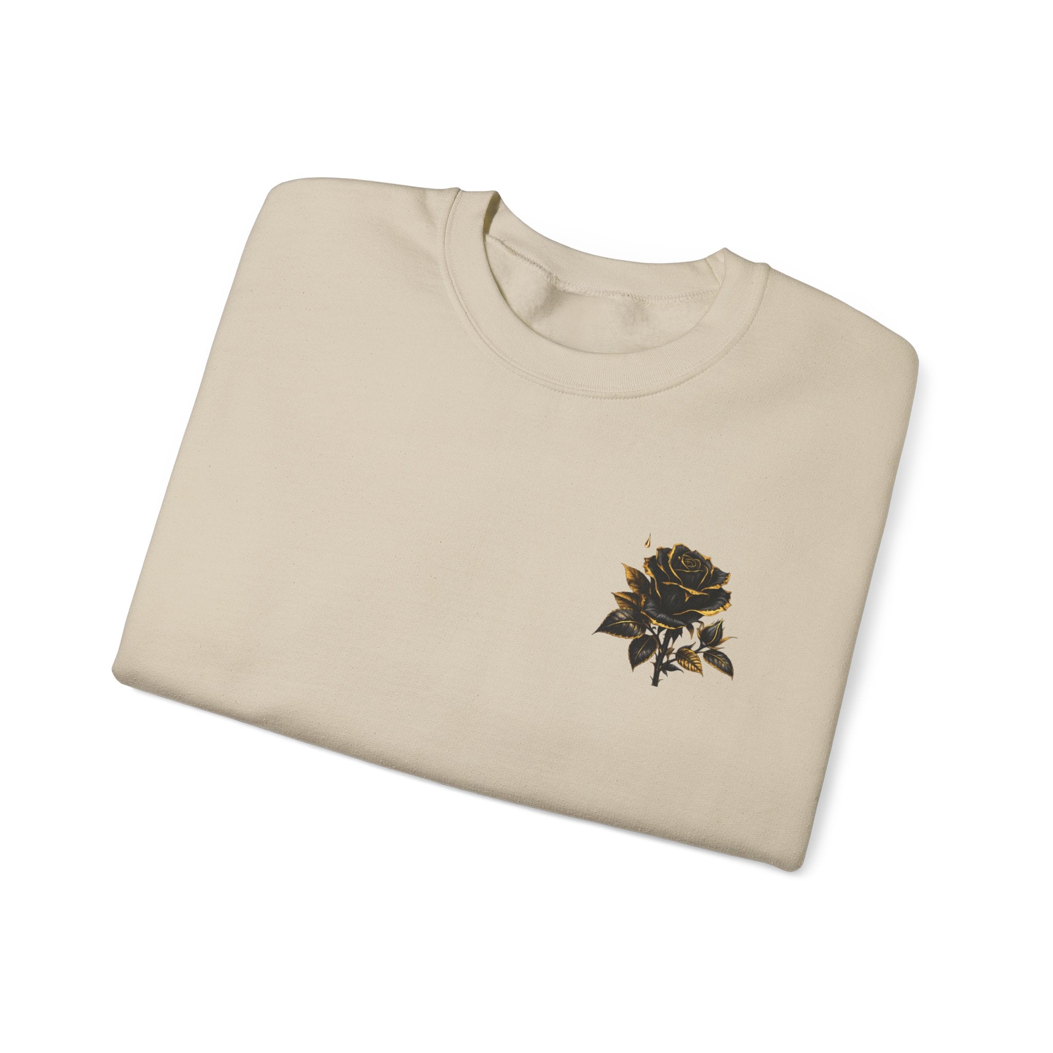 Crowned Black Rose Born to Bloom Crewneck Sweatshirt